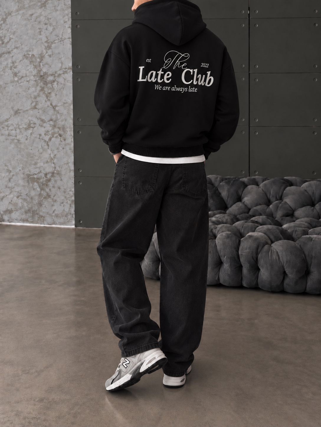Late Club Nakışlı Premium Hoddie