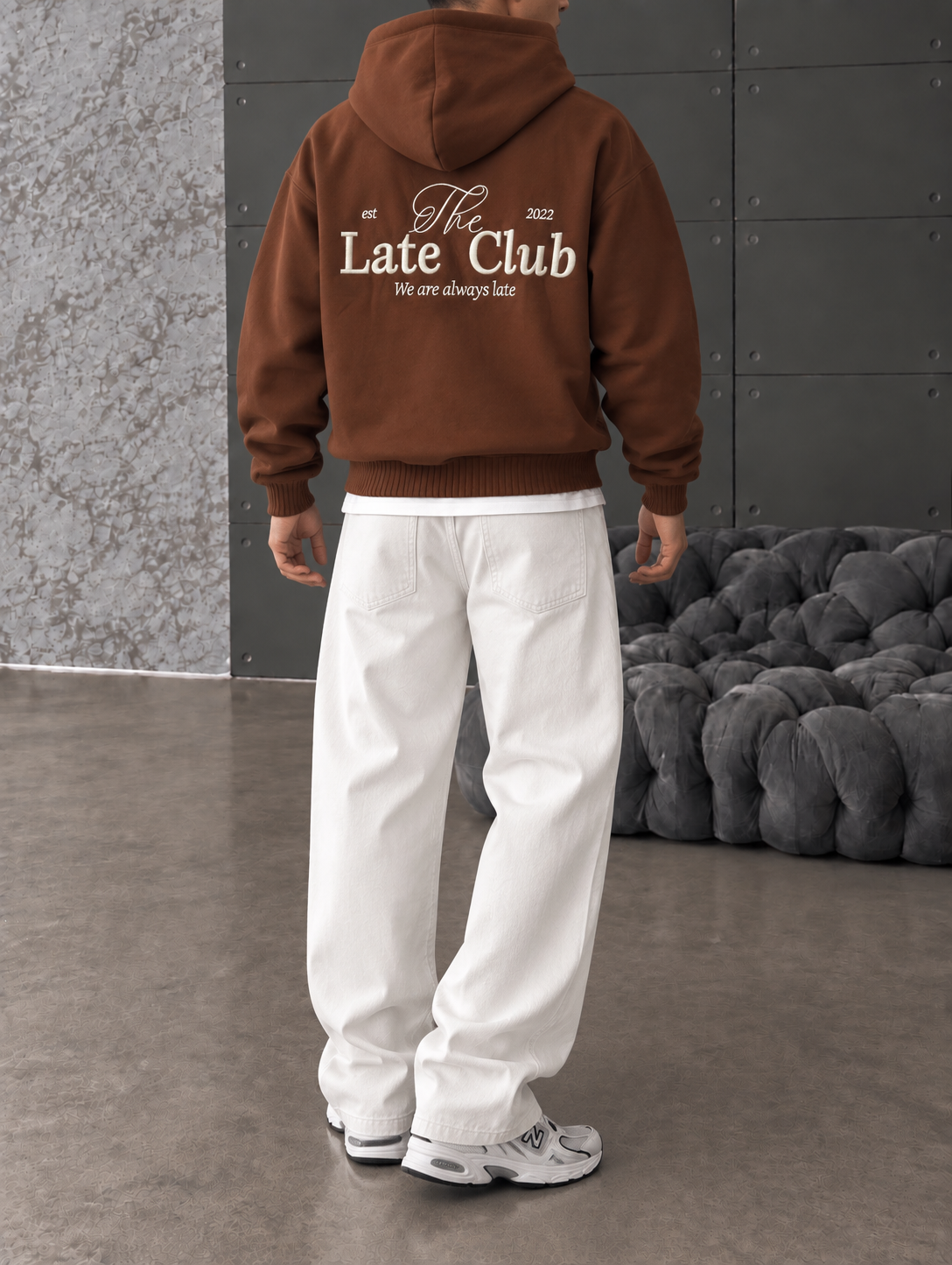 Late Club Nakışlı Premium Hoddie