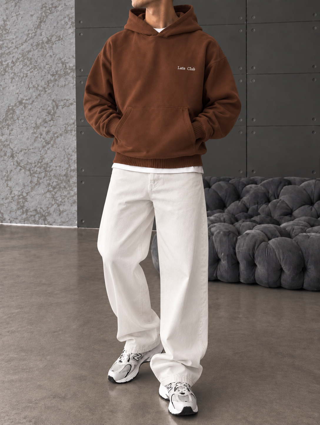 Late Club Nakışlı Premium Hoddie