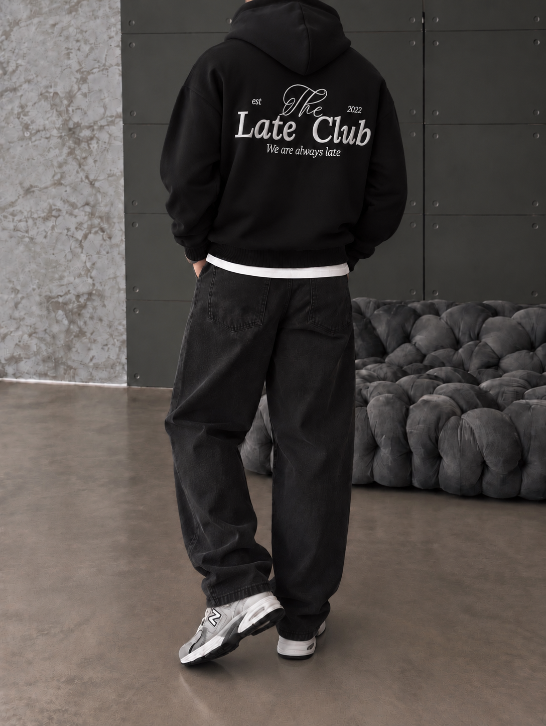 Late Club Nakışlı Premium Hoddie
