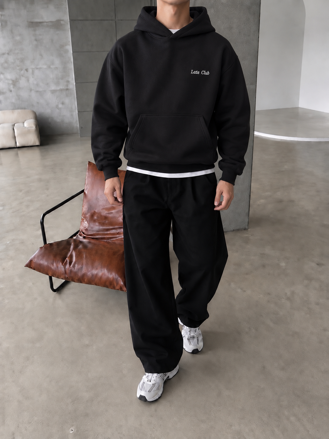 Late Club Nakışlı Premium Hoddie