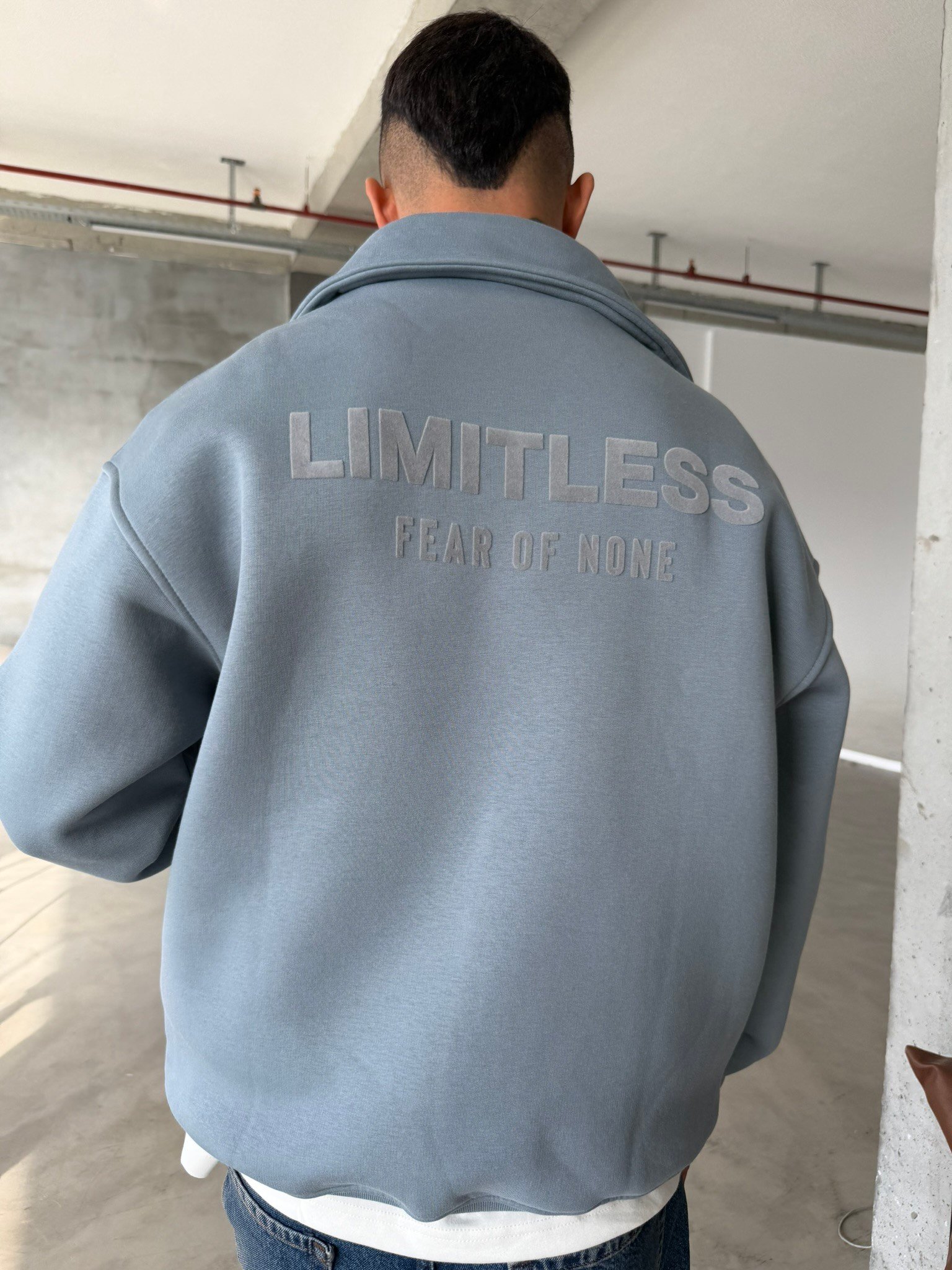 Limitles Half Zip Sweat - Mavi