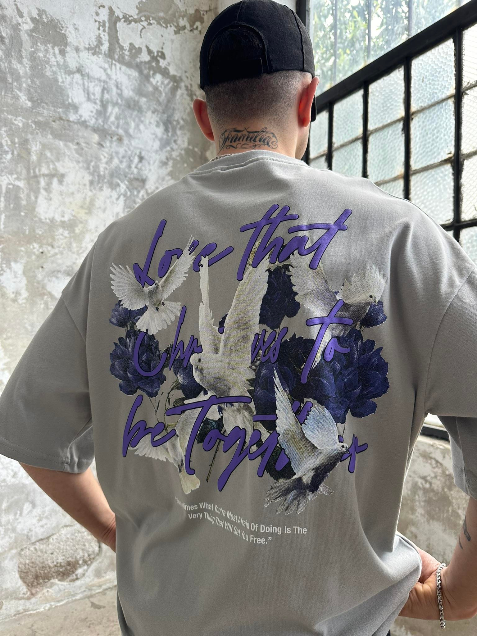 Love That Oversize T-Shirt  Ice Grey