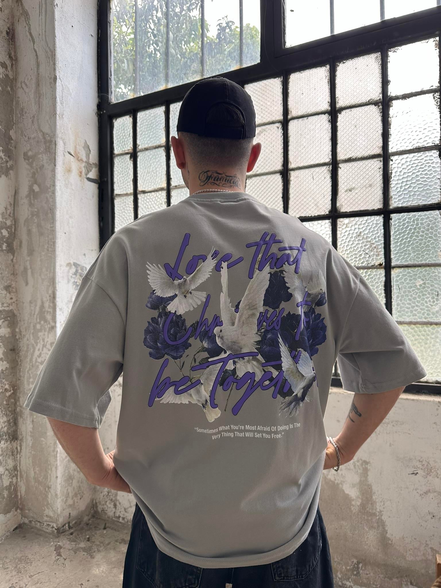 Love That Oversize T-Shirt  Ice Grey