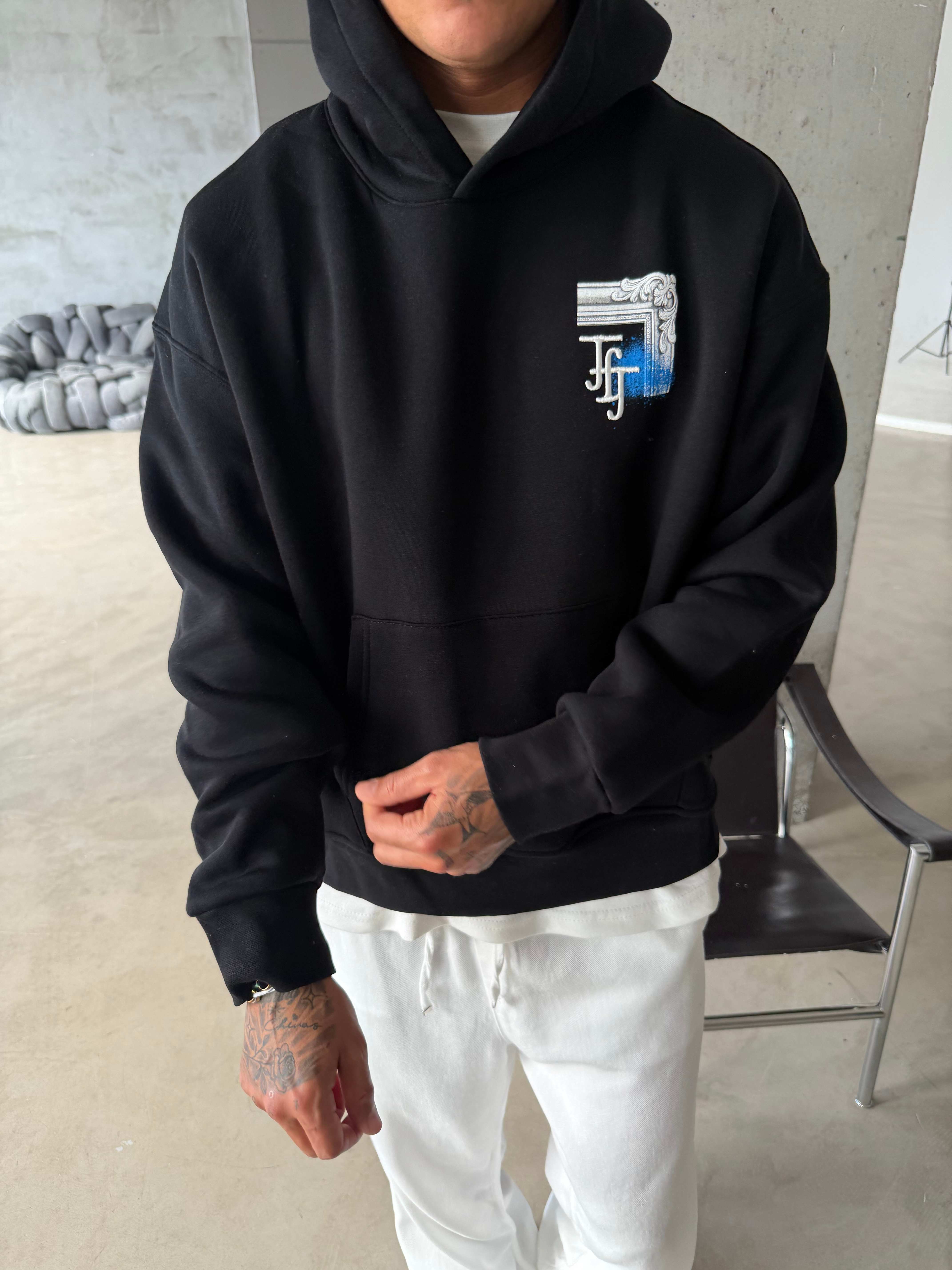 Loyalty Table Sırt Baskılı Oversize Hoodie