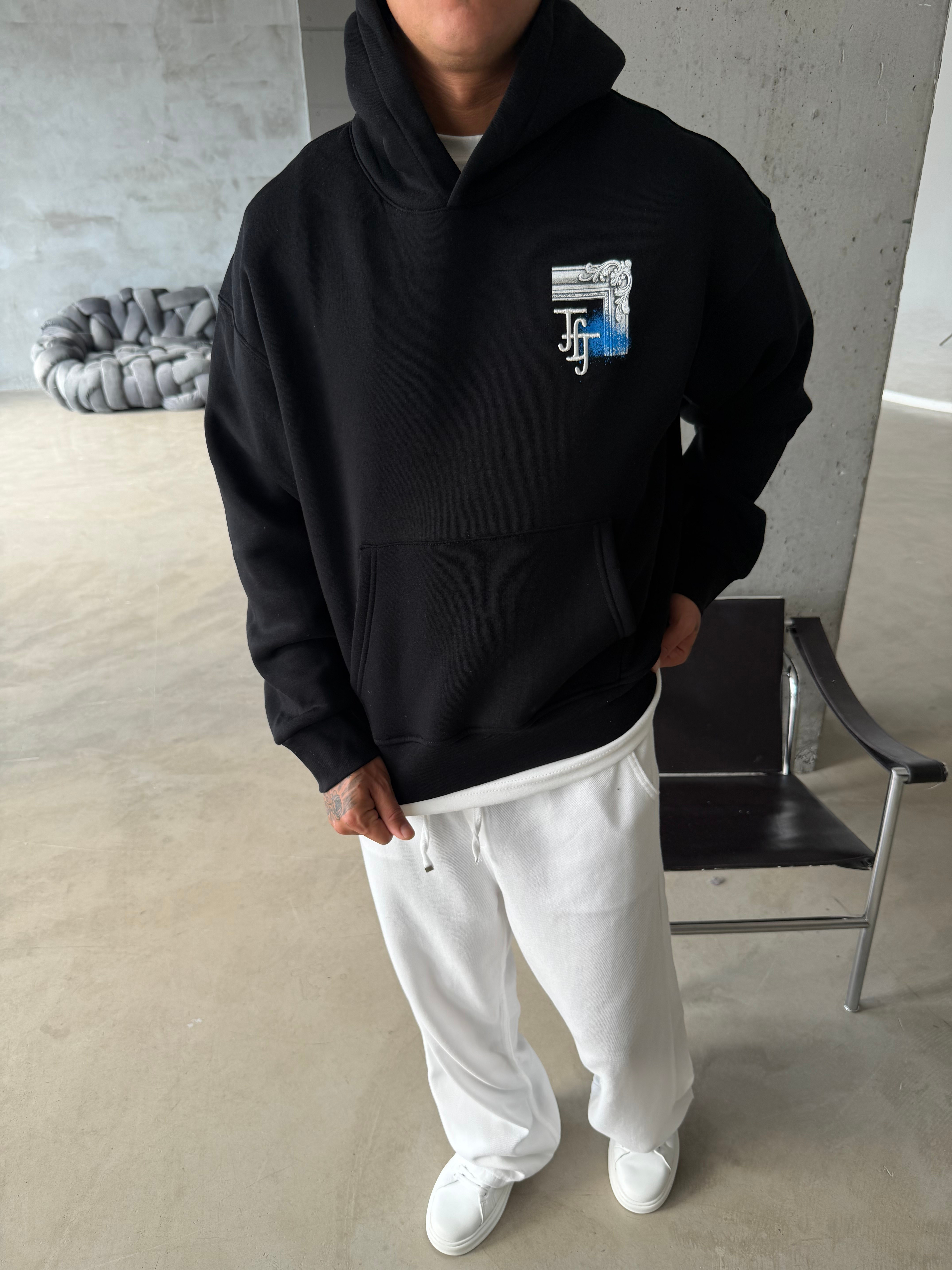 Loyalty Table Sırt Baskılı Oversize Hoodie