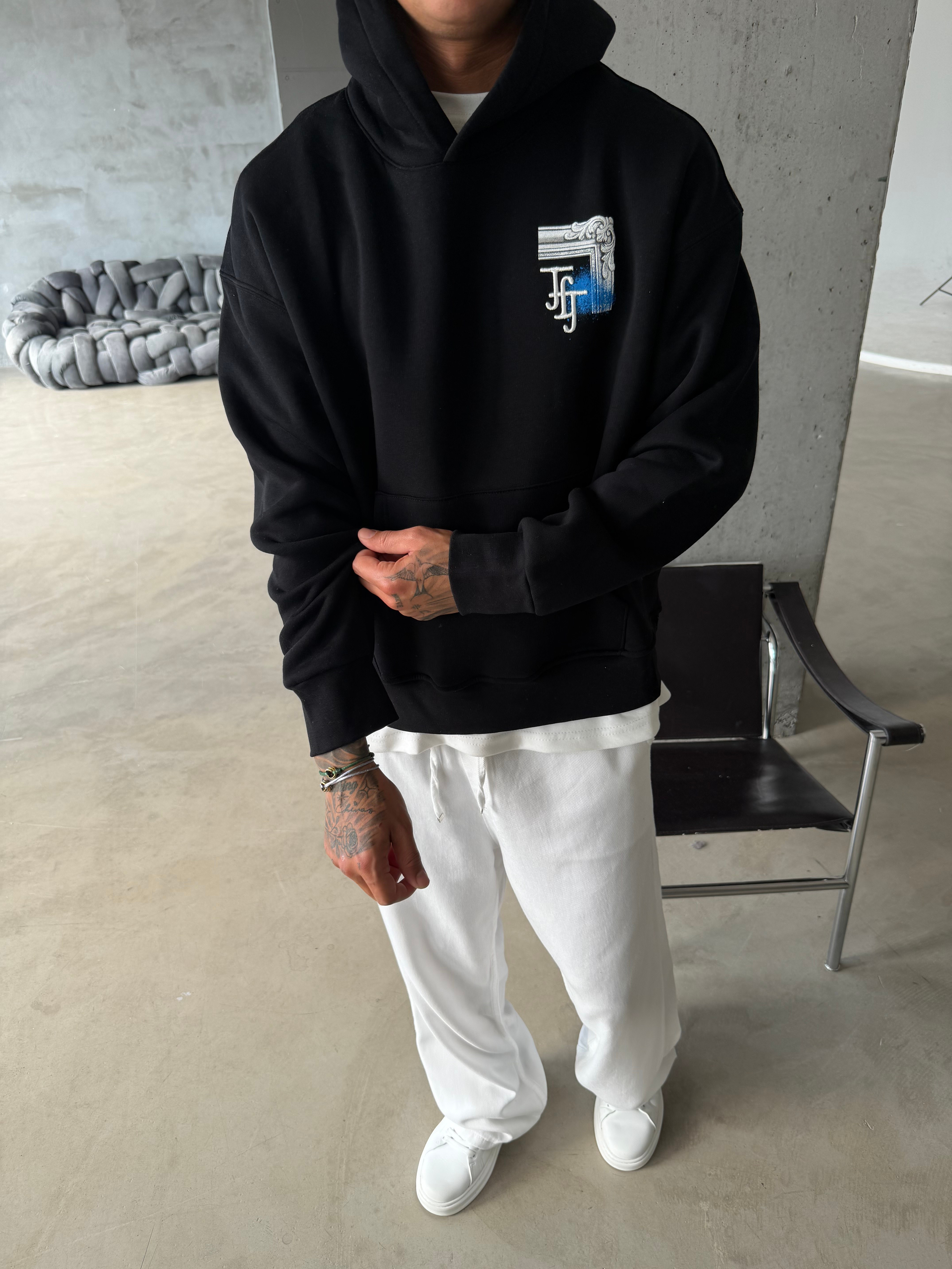 Loyalty Table Sırt Baskılı Oversize Hoodie