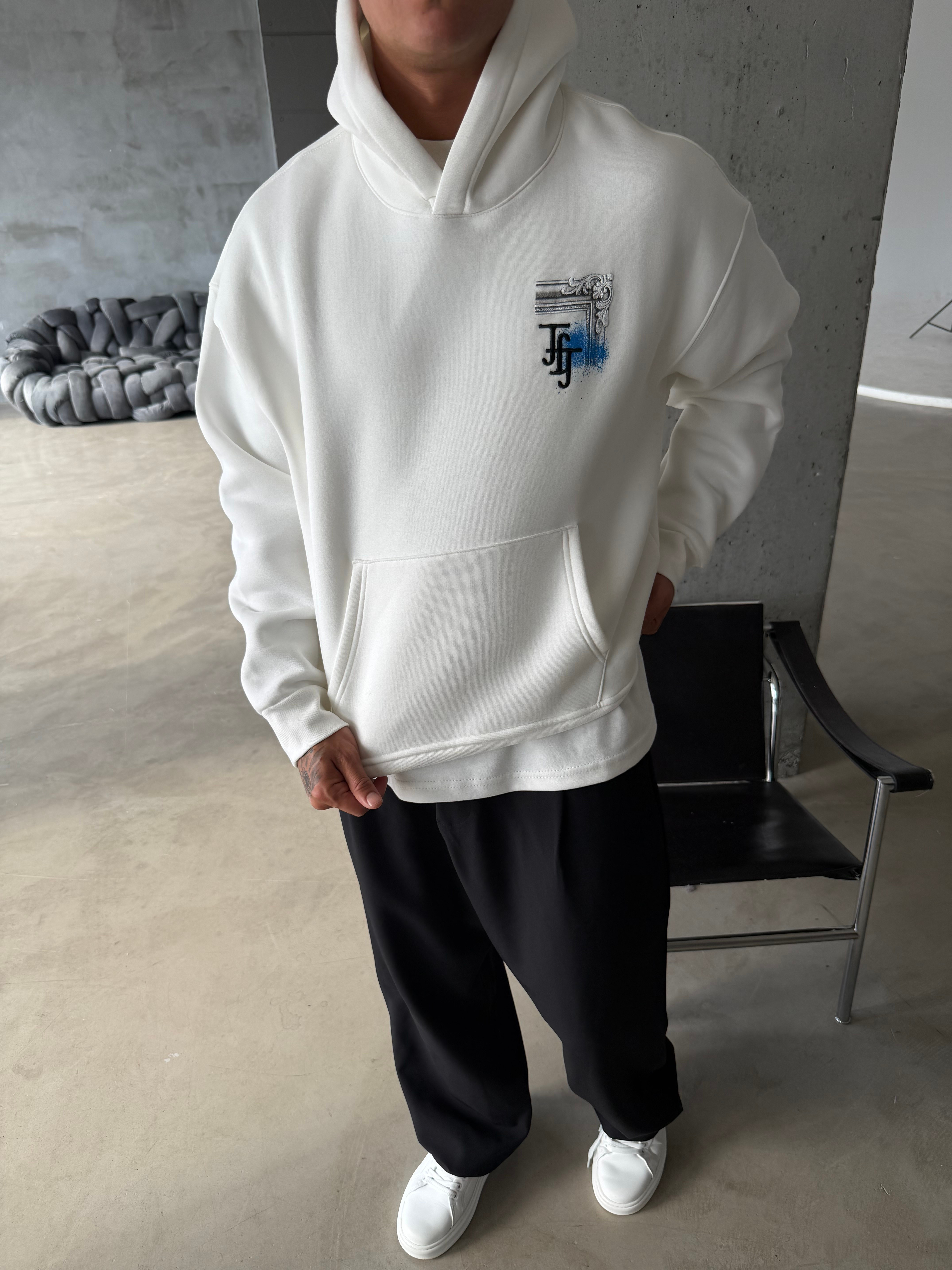Loyalty Table Sırt Baskılı Oversize Hoodie