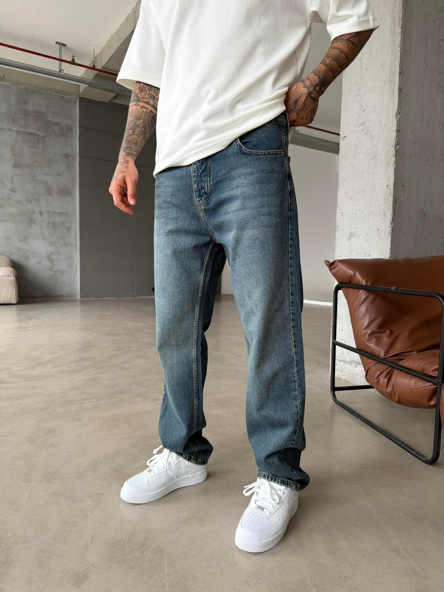 Lüks Baggy Kesim Pantolon - Y.Mavi