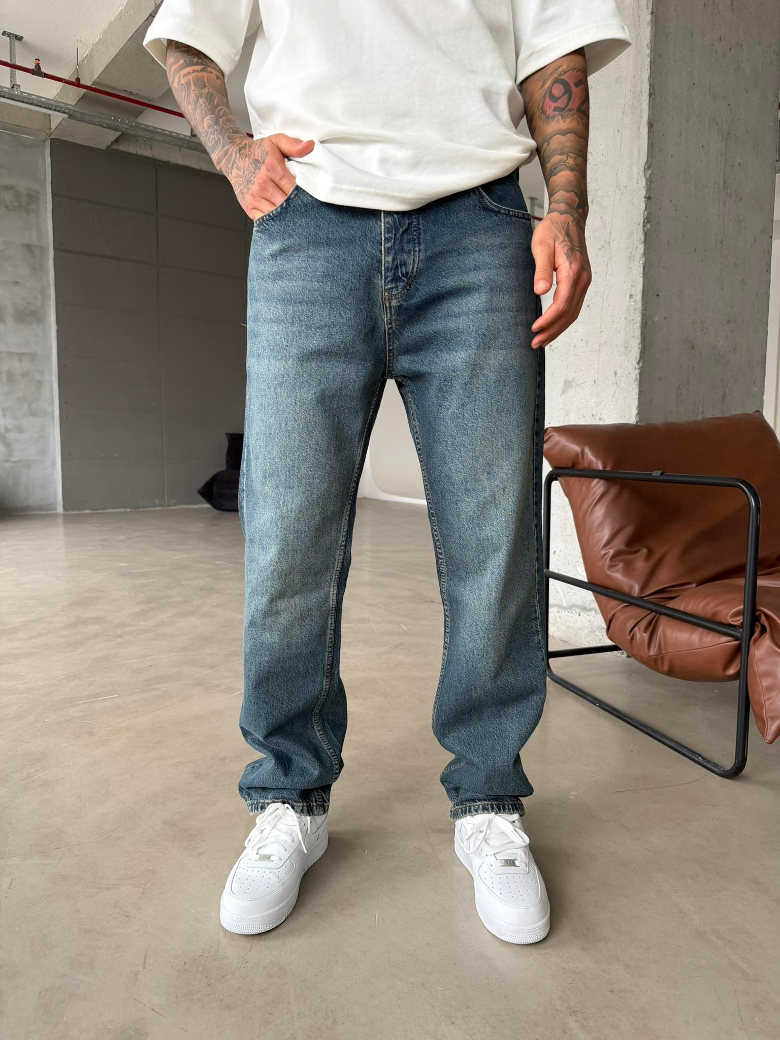 Lüks Baggy Kesim Pantolon - Y.Mavi