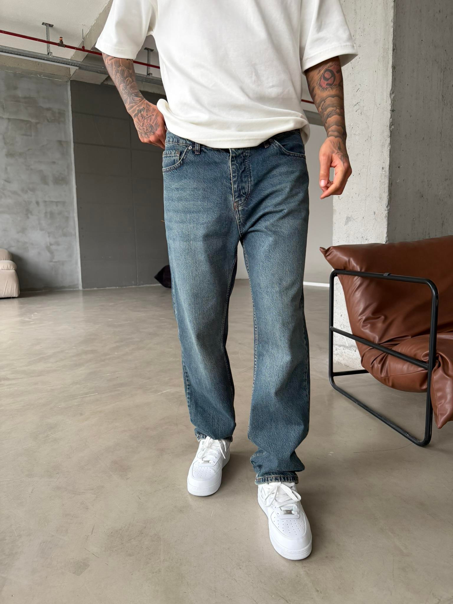 Lüks Baggy Kesim Pantolon - Y.Mavi