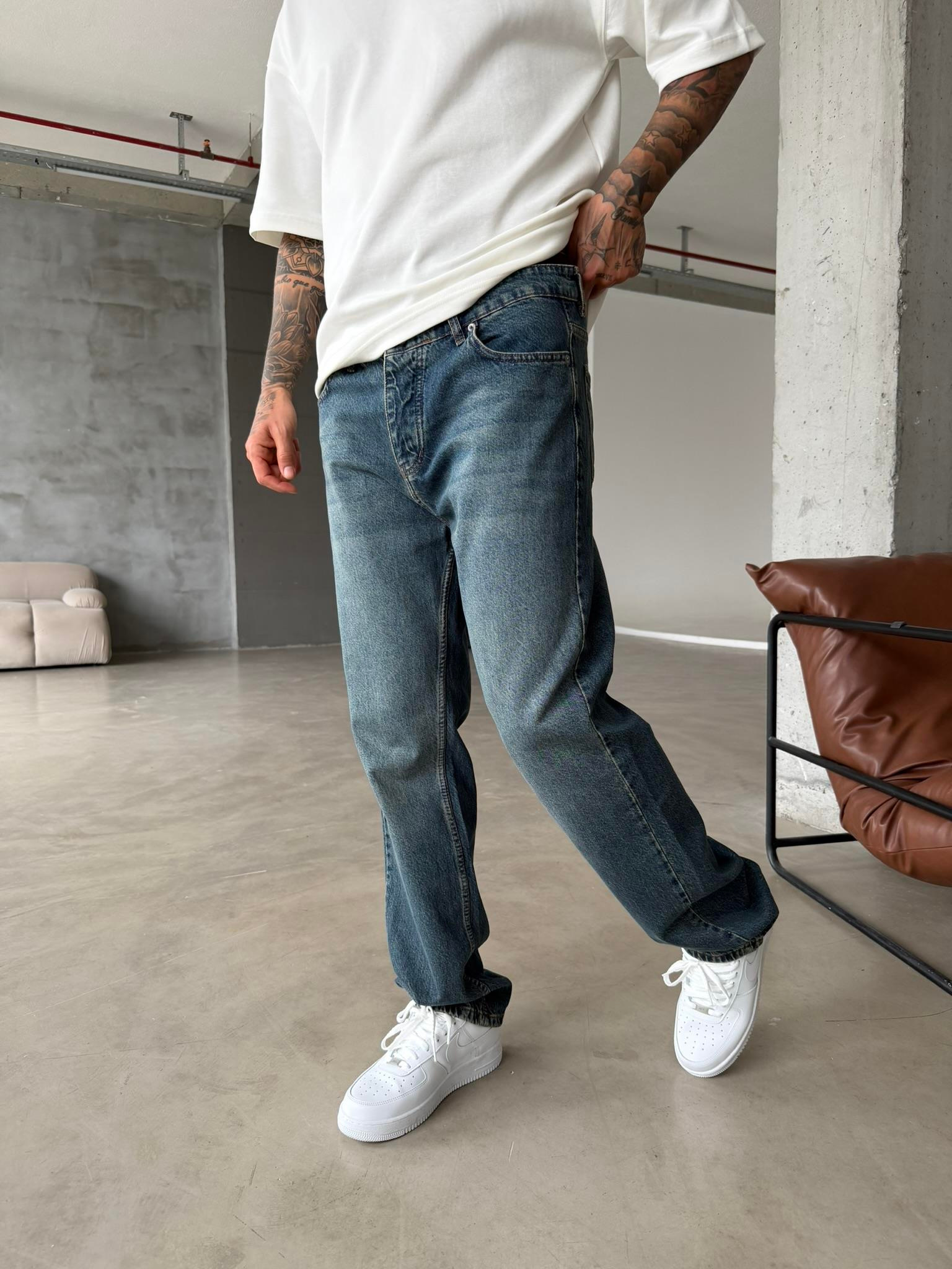 Lüks Baggy Kesim Pantolon - Y.Mavi