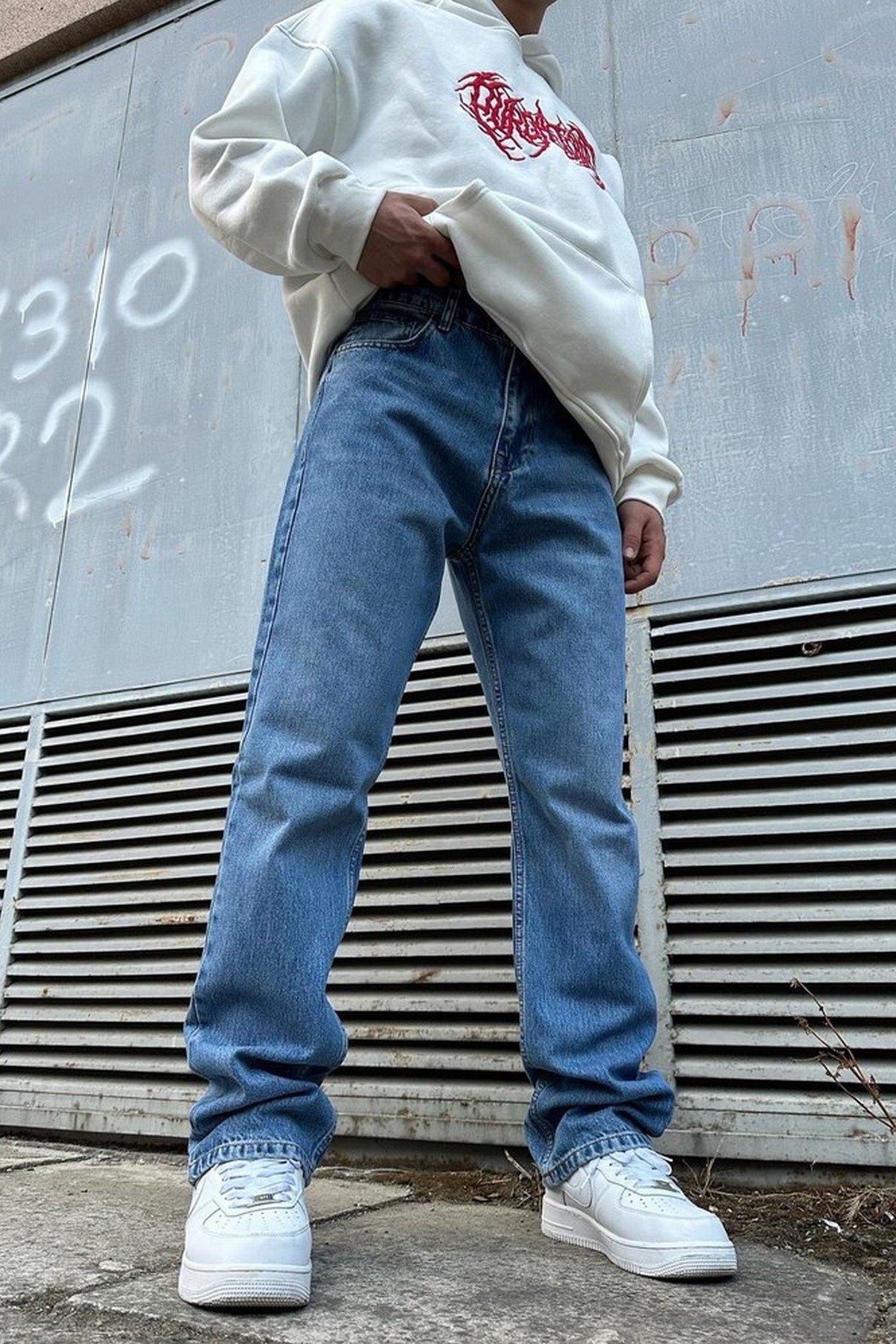 Mavi Baggy Pantolon A108 K-2 Mavi