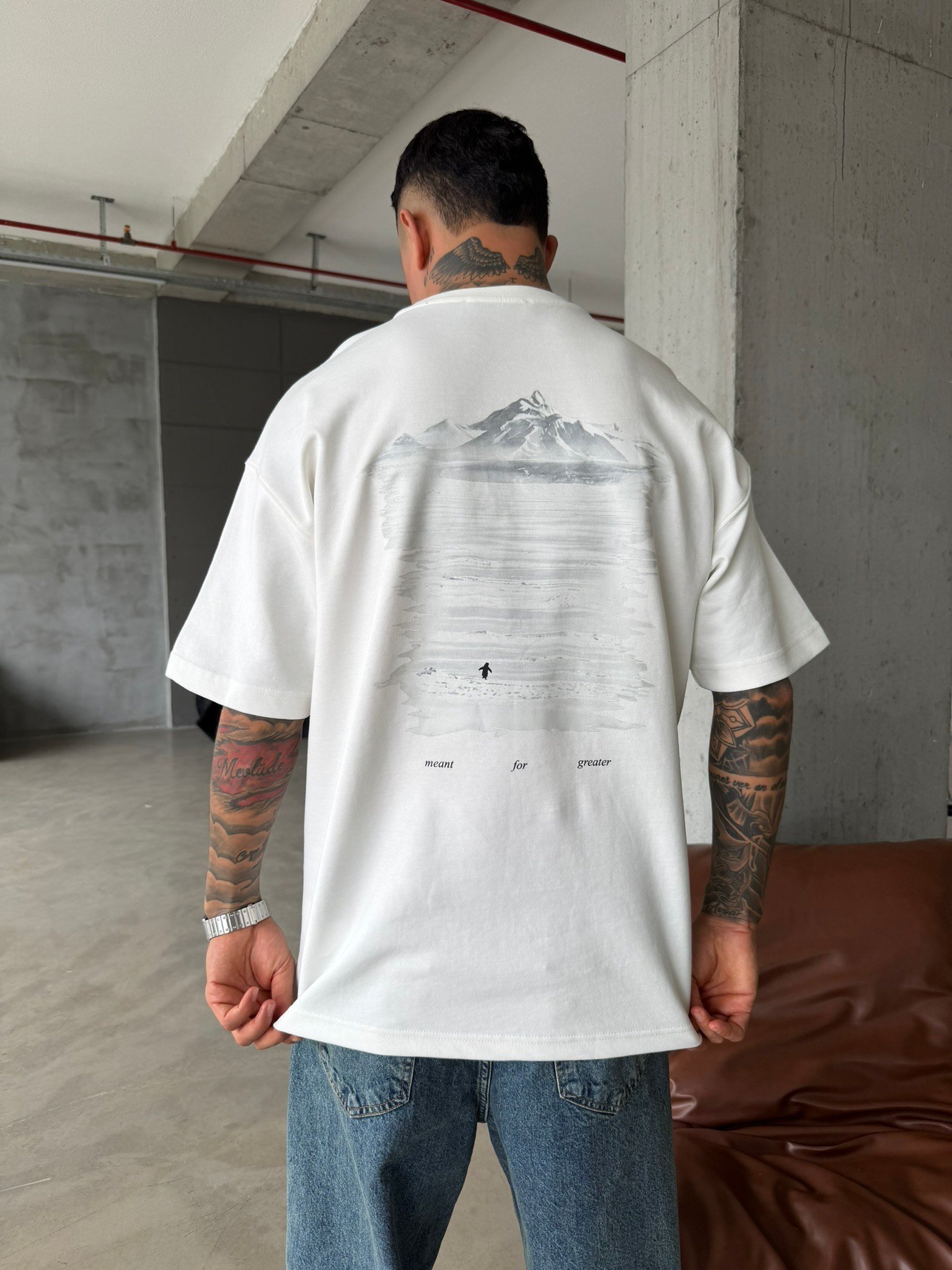 Meant For Greater Basic But Why T-Shirt - Beyaz