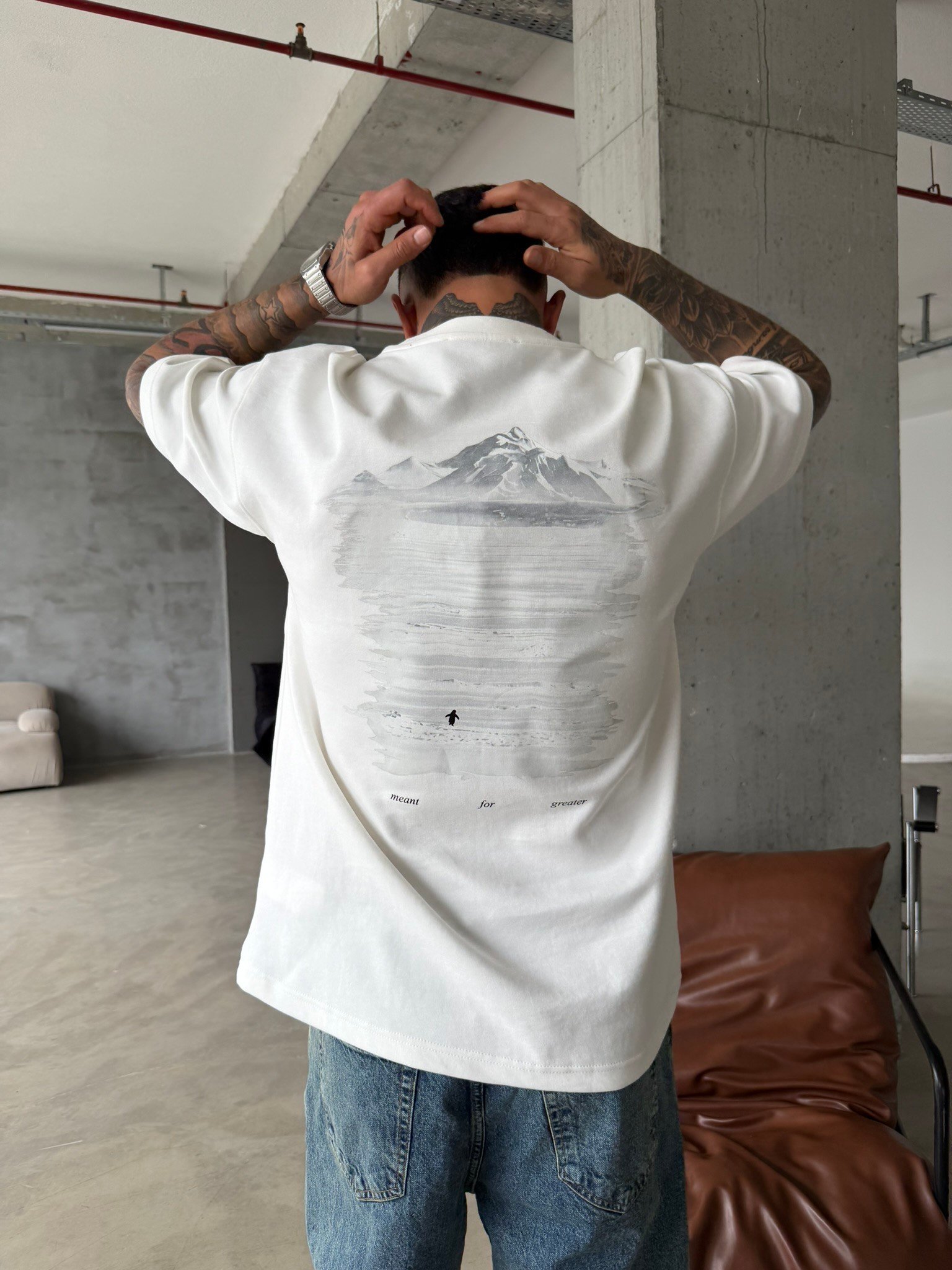 Meant For Greater Basic But Why T-Shirt - Beyaz