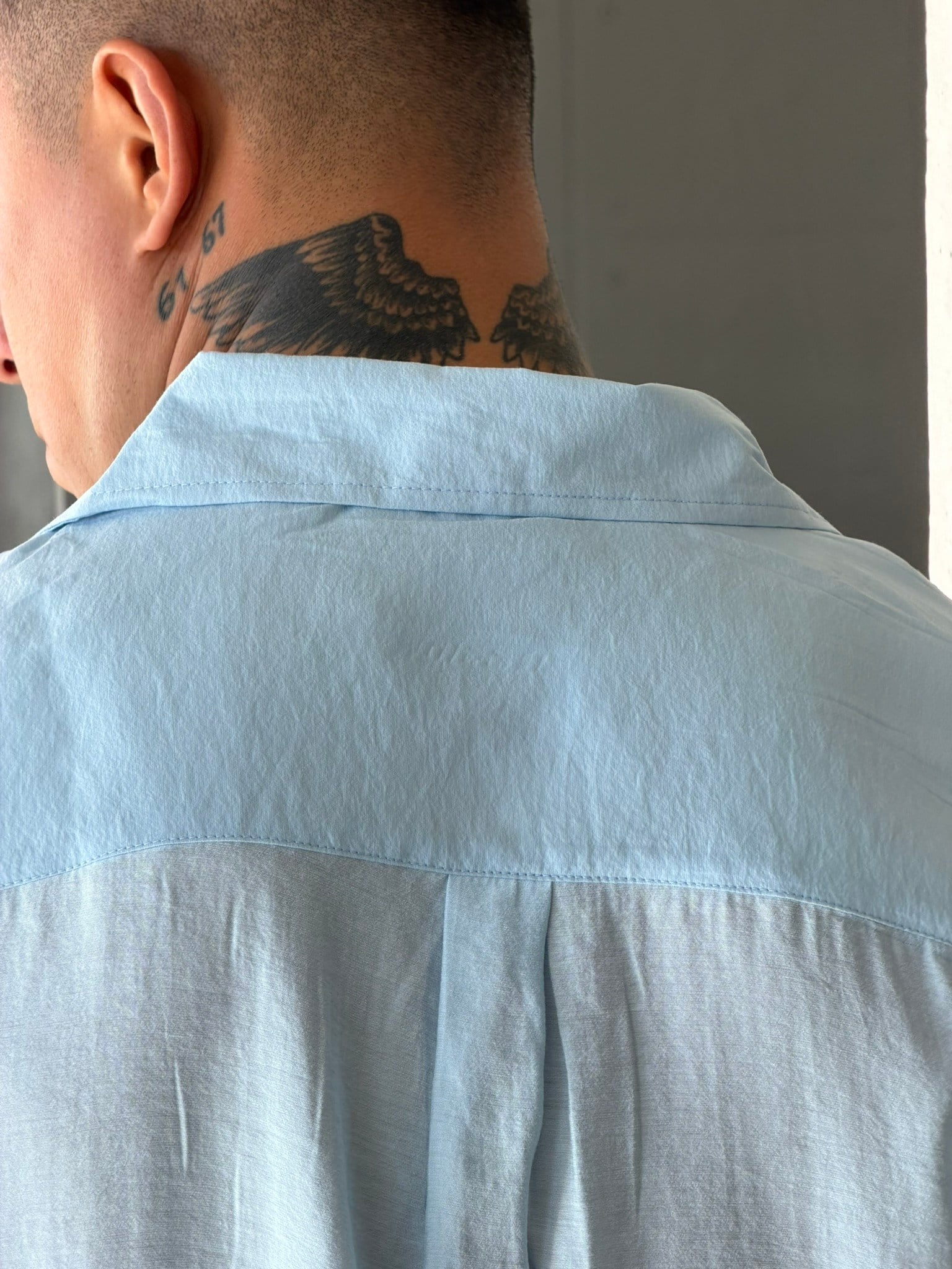 Modal Kumaş Basic Gömlek - Bebe Mavi