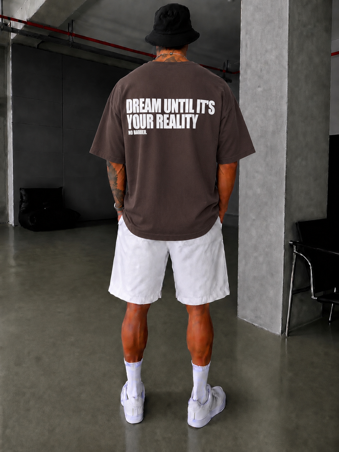 No Barier Oversize T-Shirt - Kahve