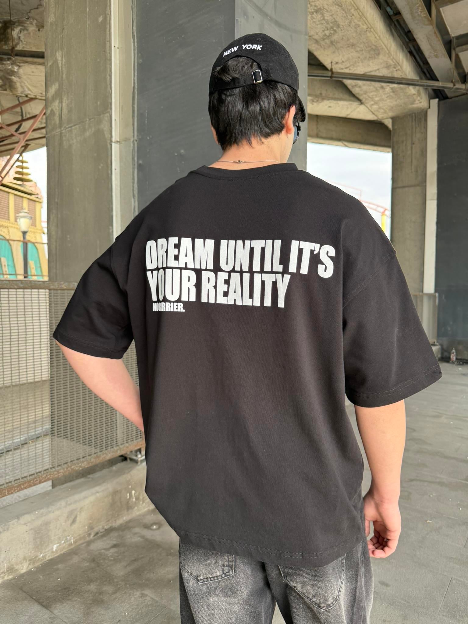No Barier Oversize T-Shirt - Siyah