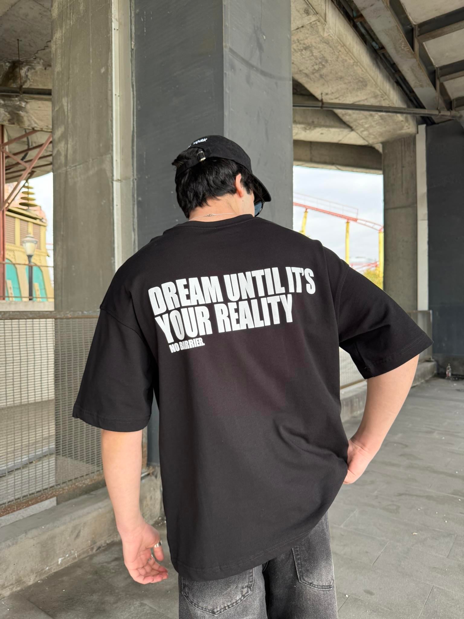 No Barier Oversize T-Shirt - Siyah