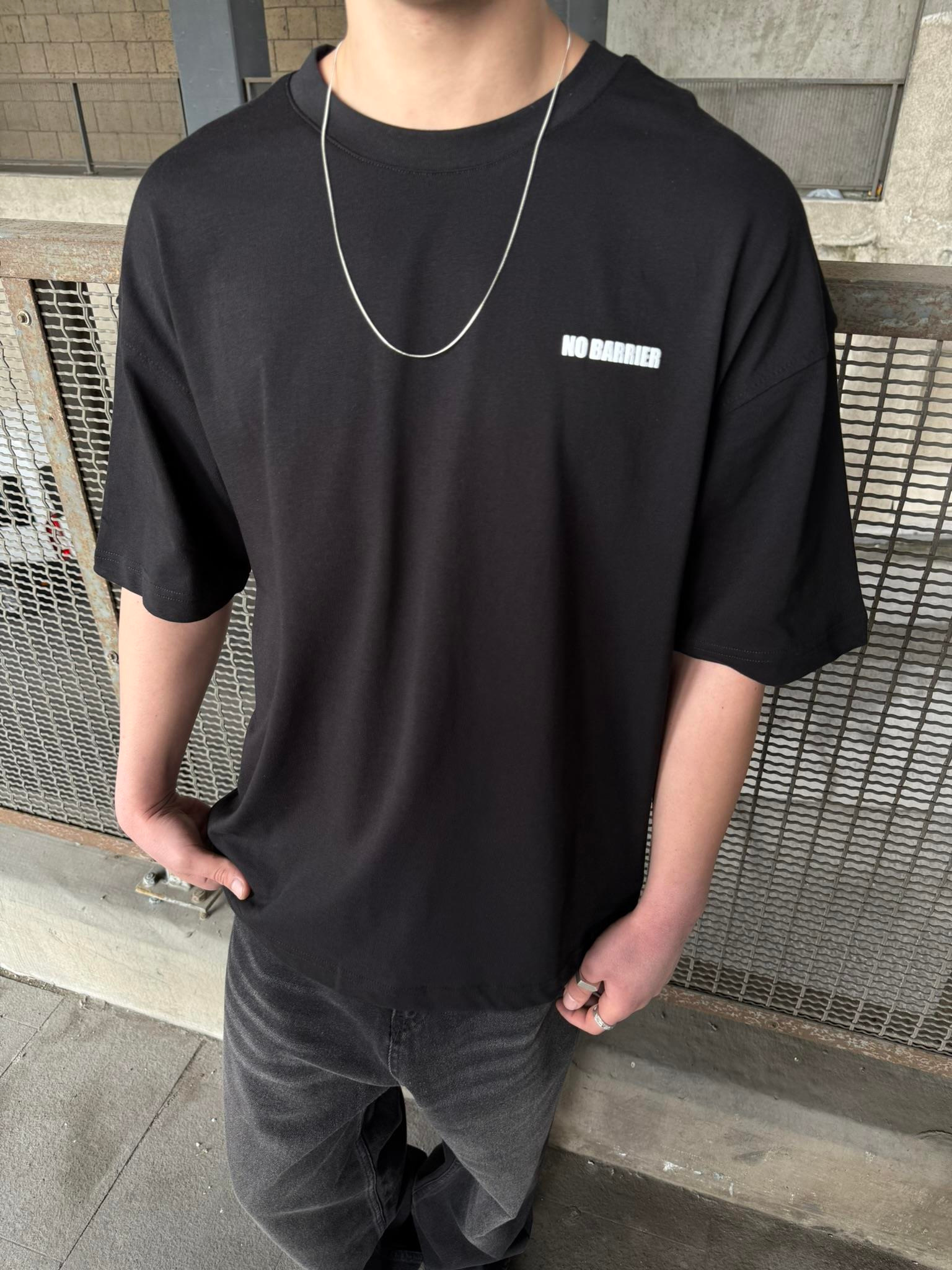 No Barier Oversize T-Shirt - Siyah