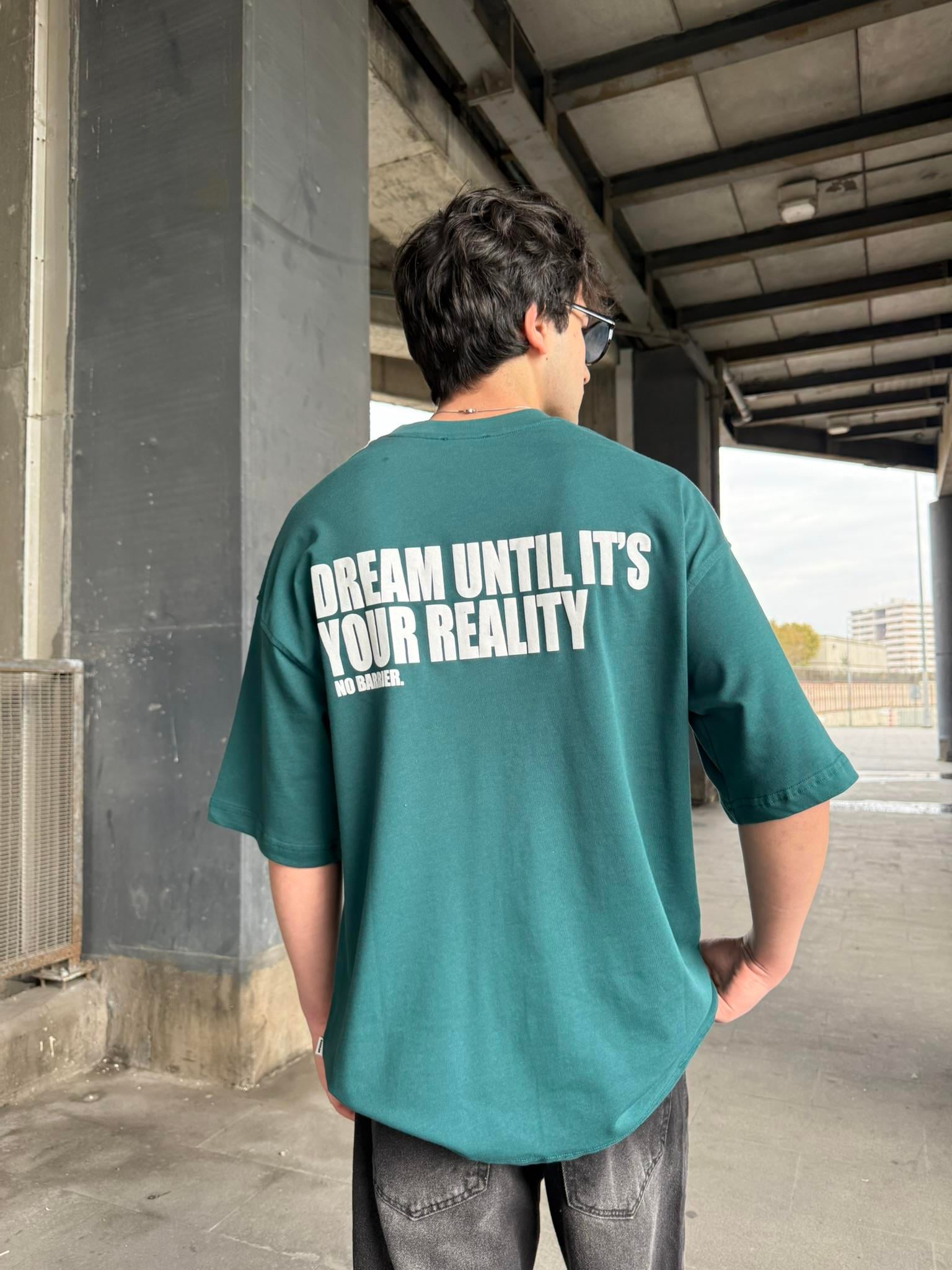 No Barier Oversize T-Shirt - Yeşil