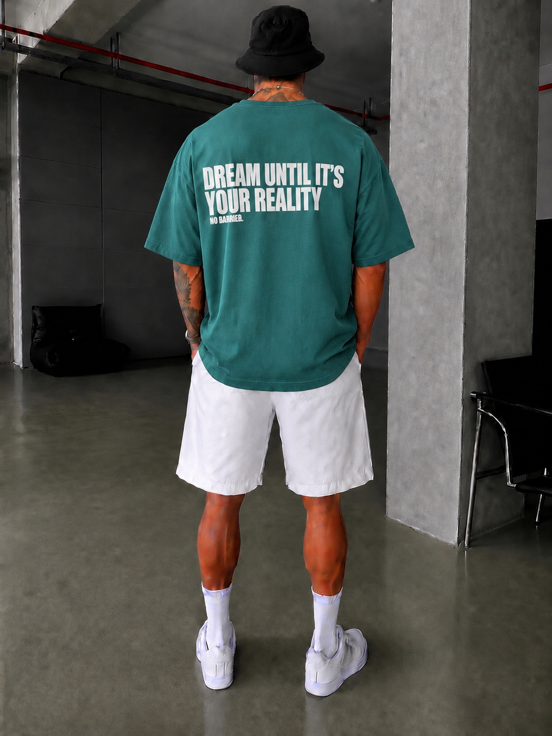 No Barier Oversize T-Shirt - Yeşil