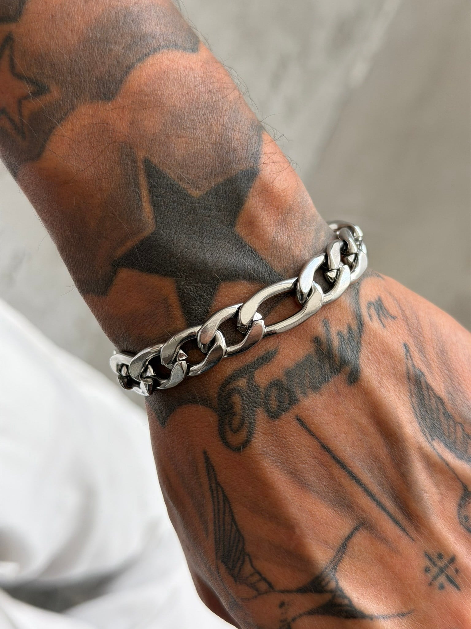 NO362 Cuban Steel Bracelet