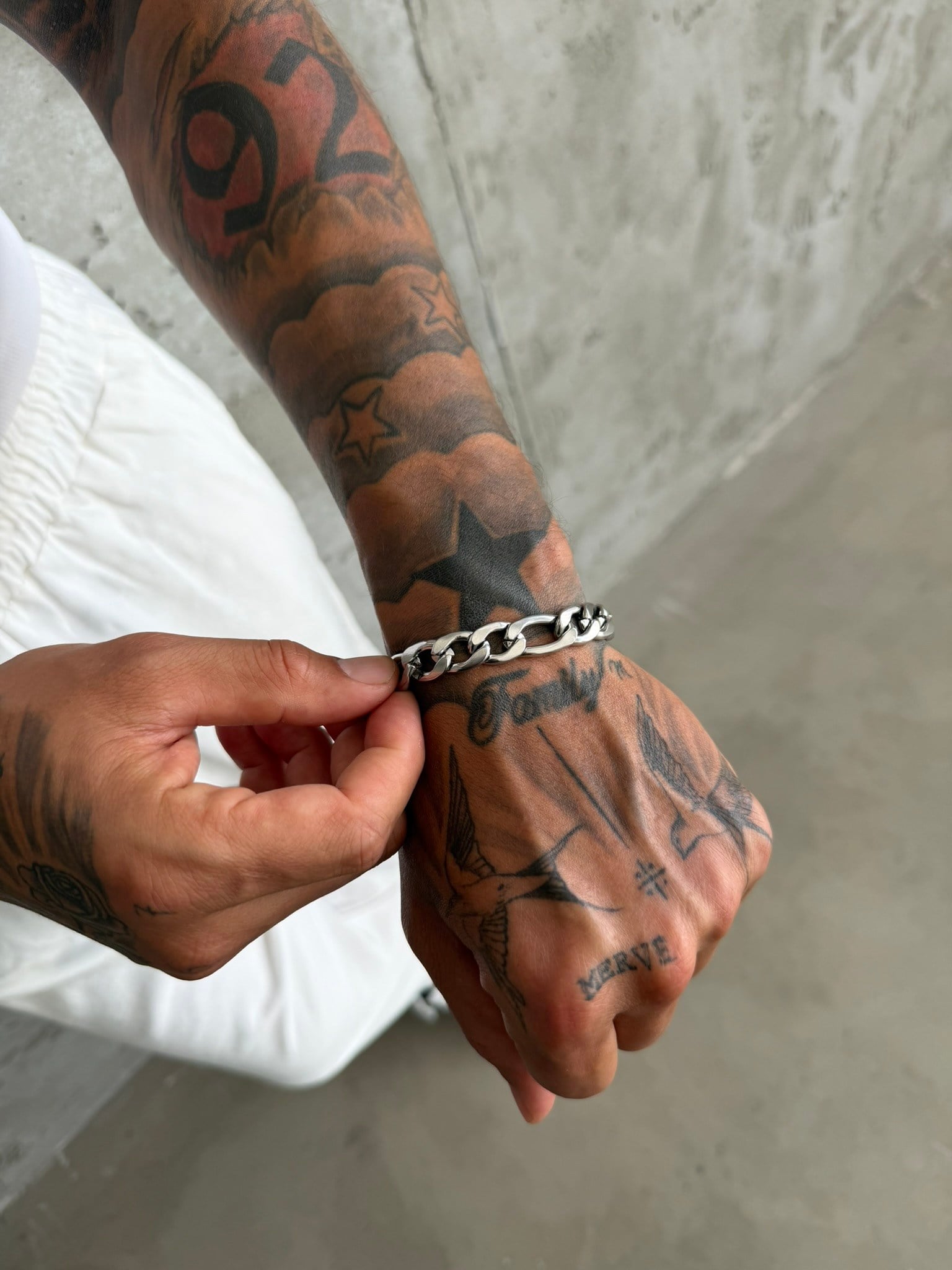 NO362 Cuban Steel Bracelet