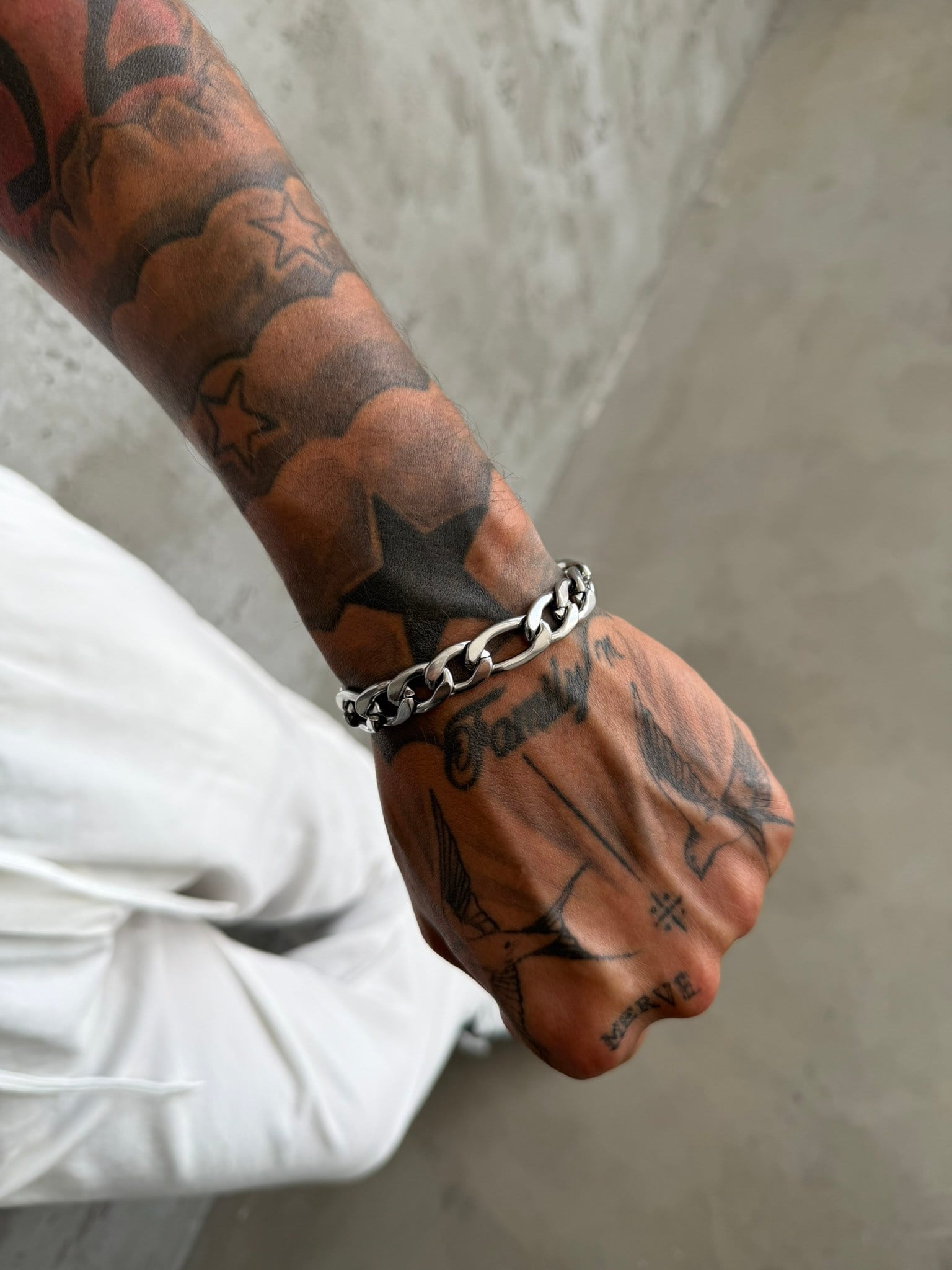 NO362 Cuban Steel Bracelet
