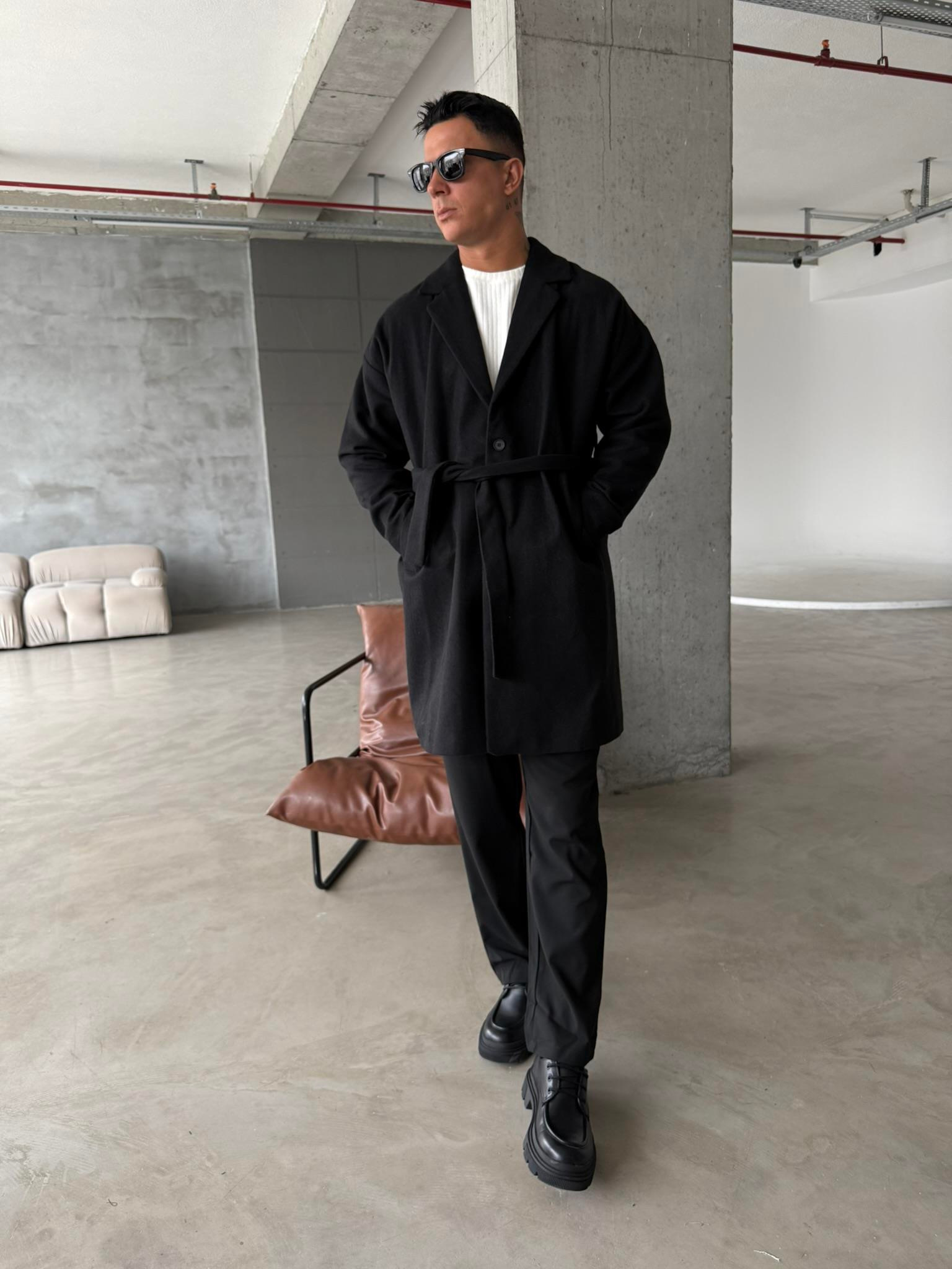 Old Money Erkek Kaban - Siyah