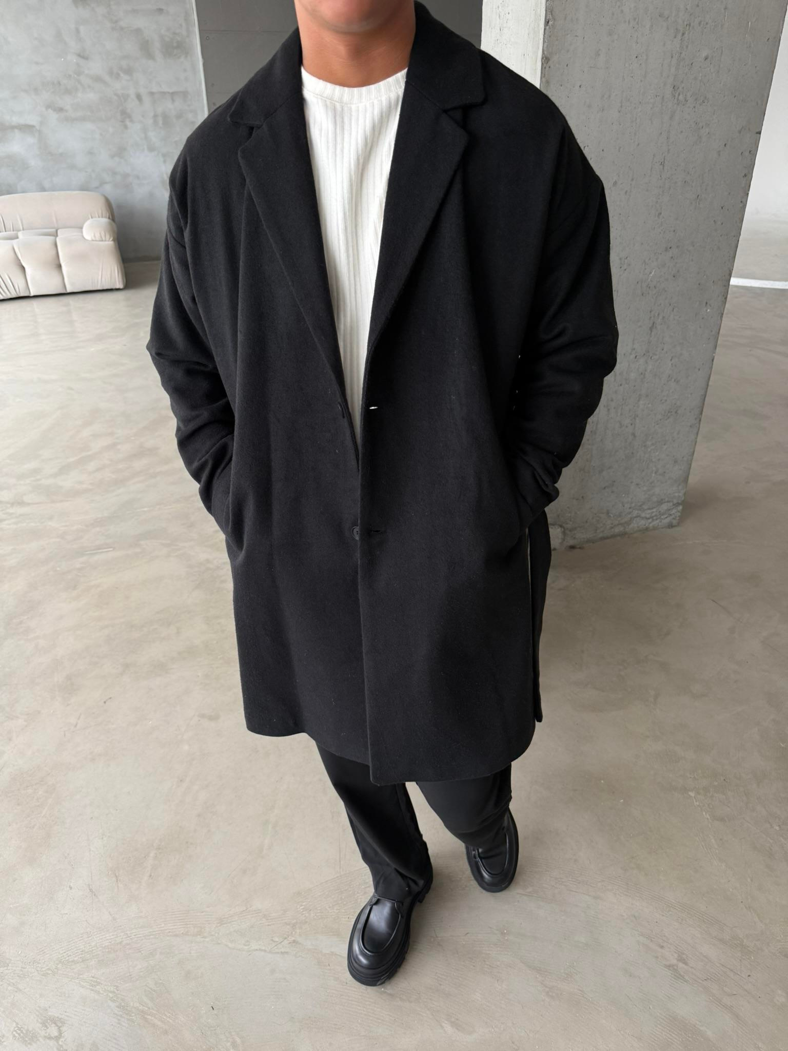 Old Money Erkek Kaban - Siyah