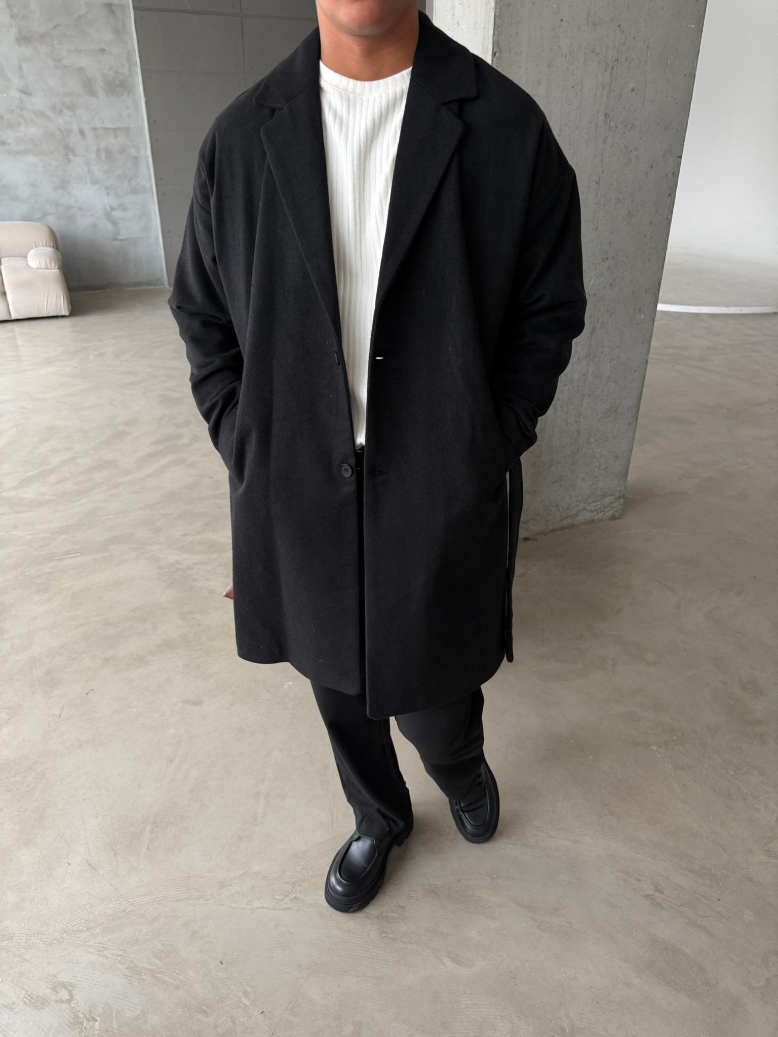 Old Money Erkek Kaban - Siyah