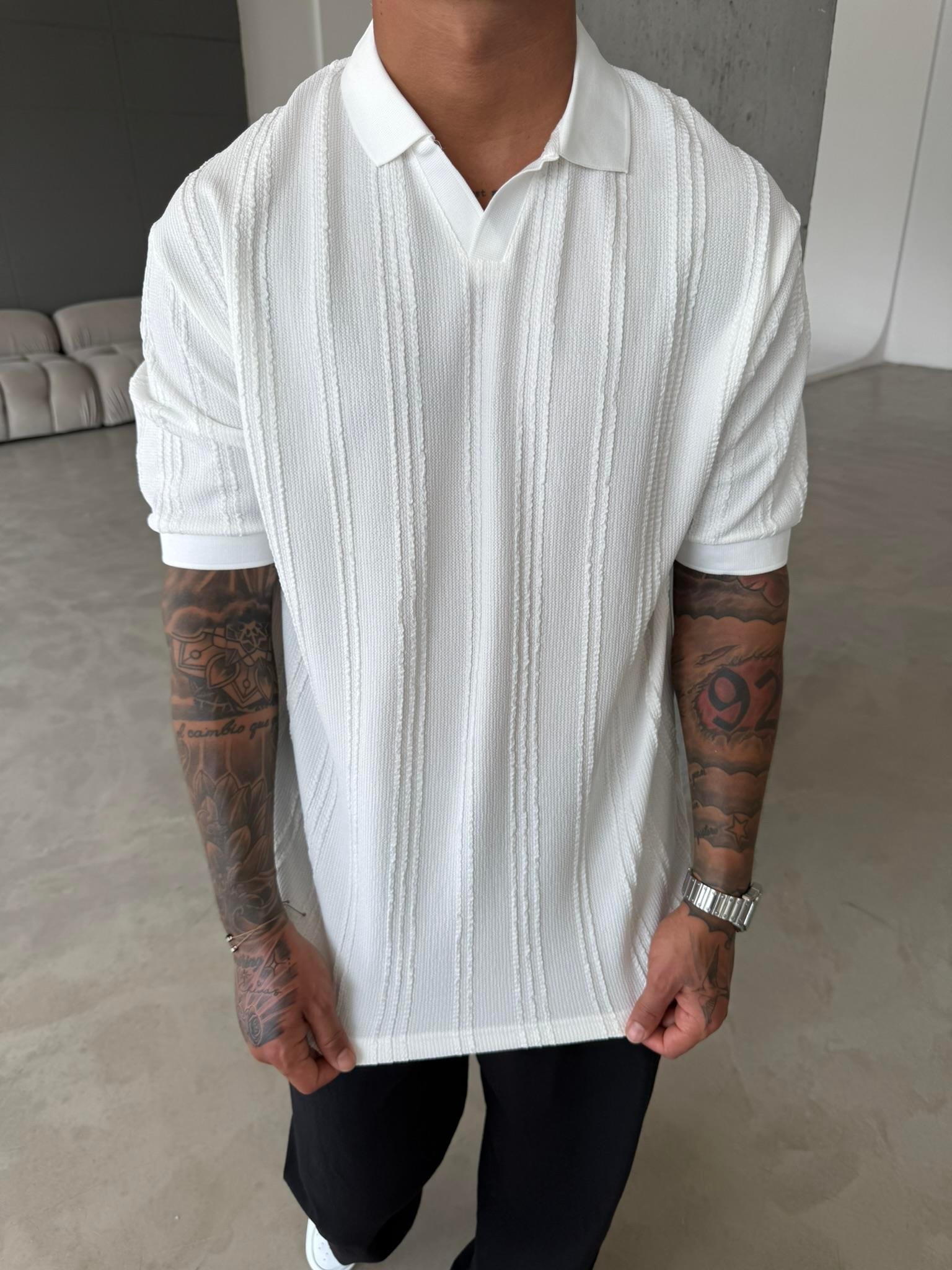 Old Money Pat Yaka T-Shirt - Beyaz