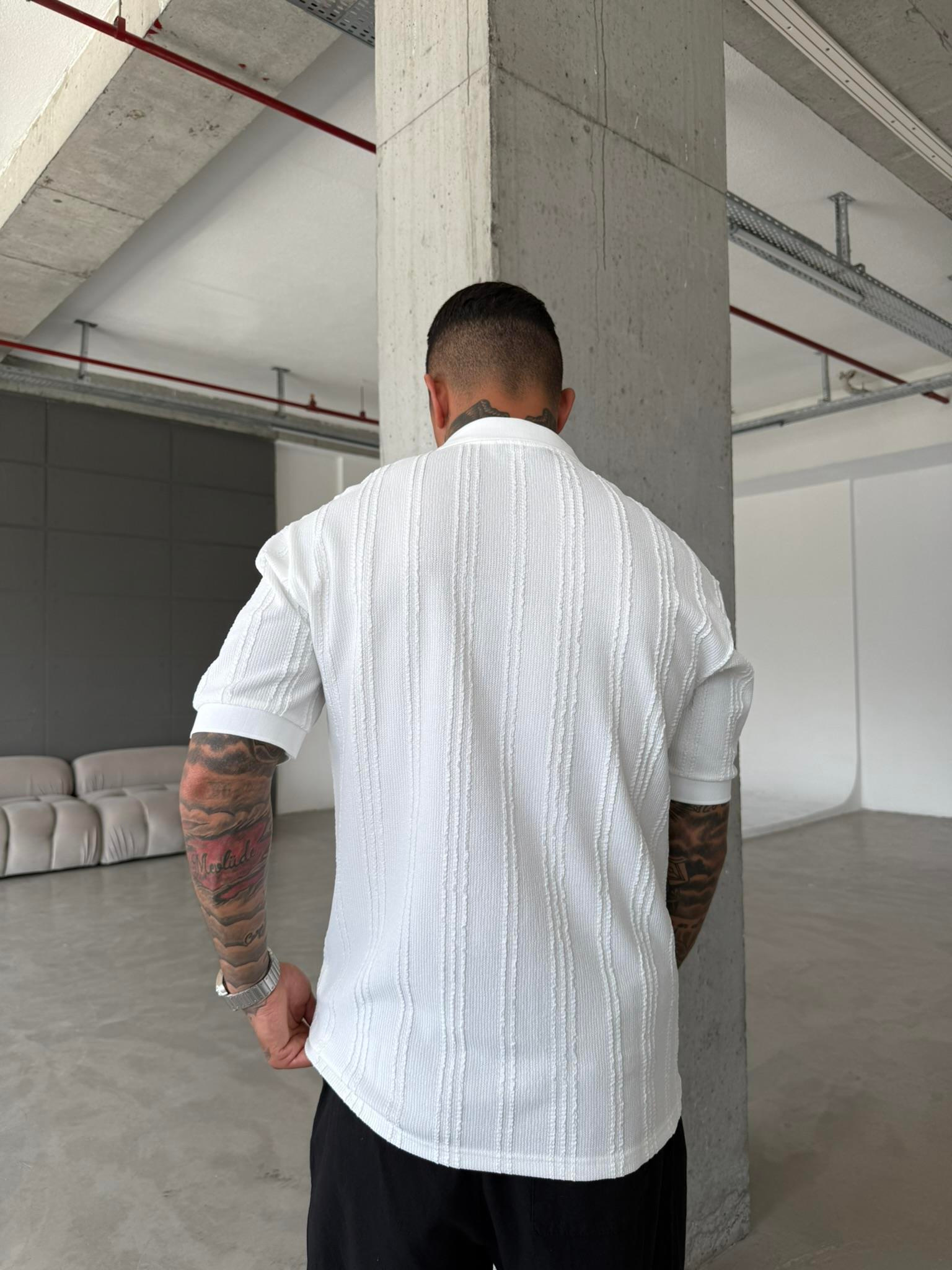 Old Money Pat Yaka T-Shirt - Beyaz