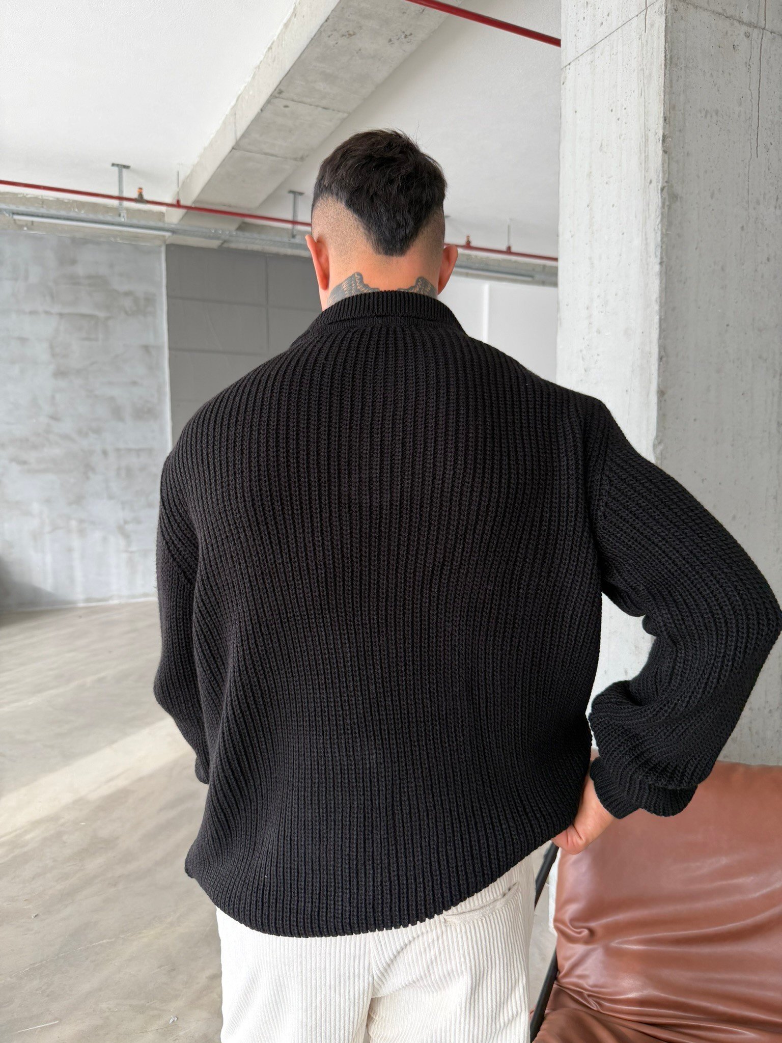 Old Money Polo Triko Kazak - Siyah