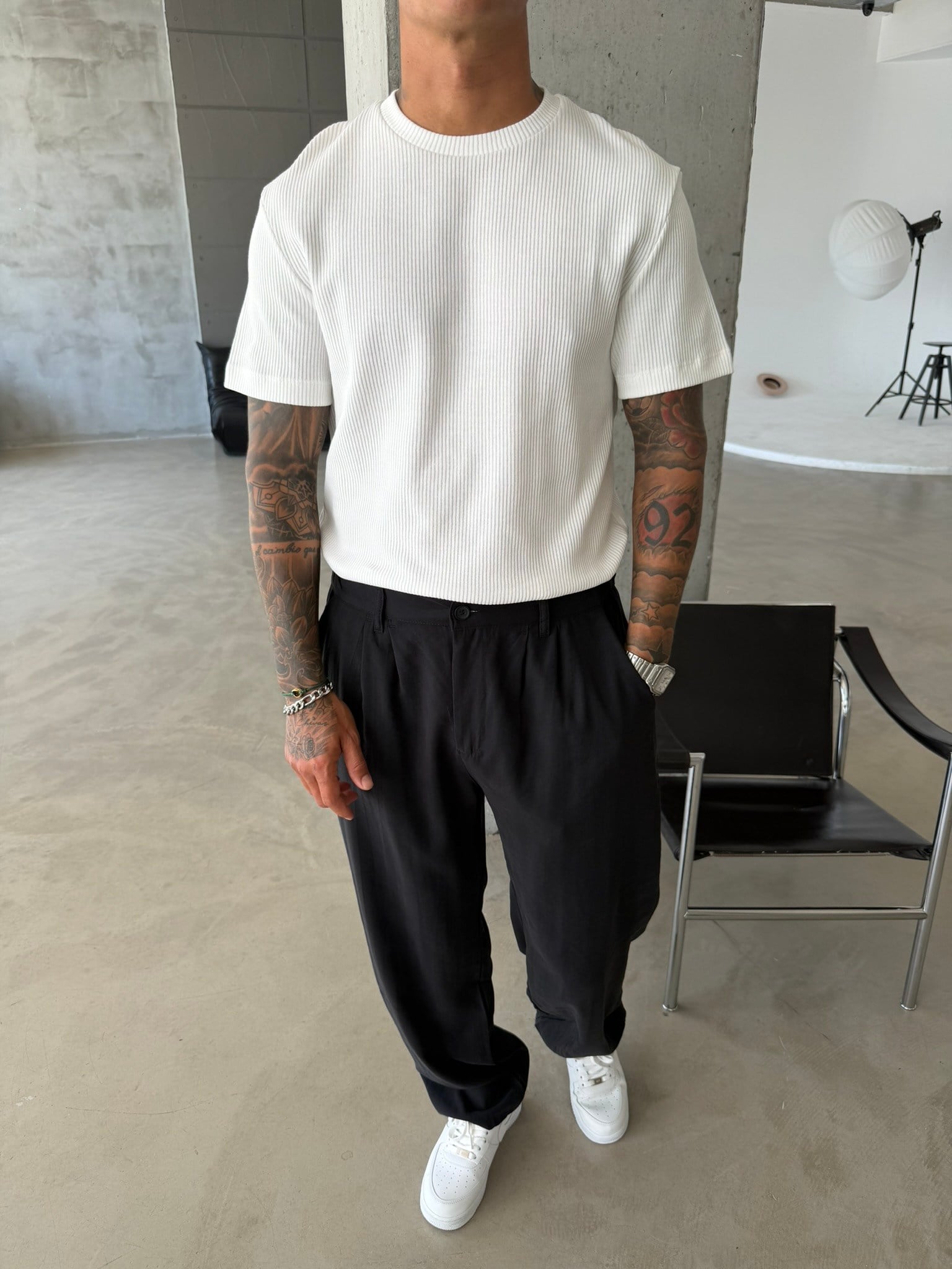 Old Money Triko Basic T-Shirt - Beyaz