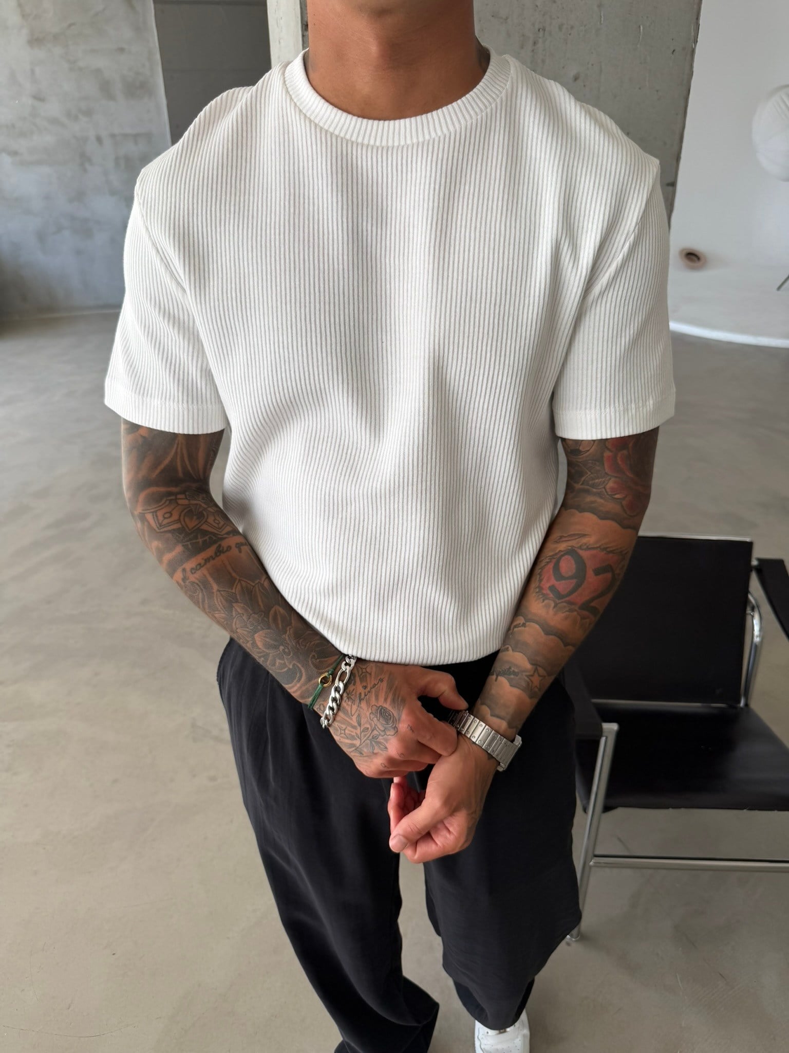 Old Money Triko Basic T-Shirt - Beyaz