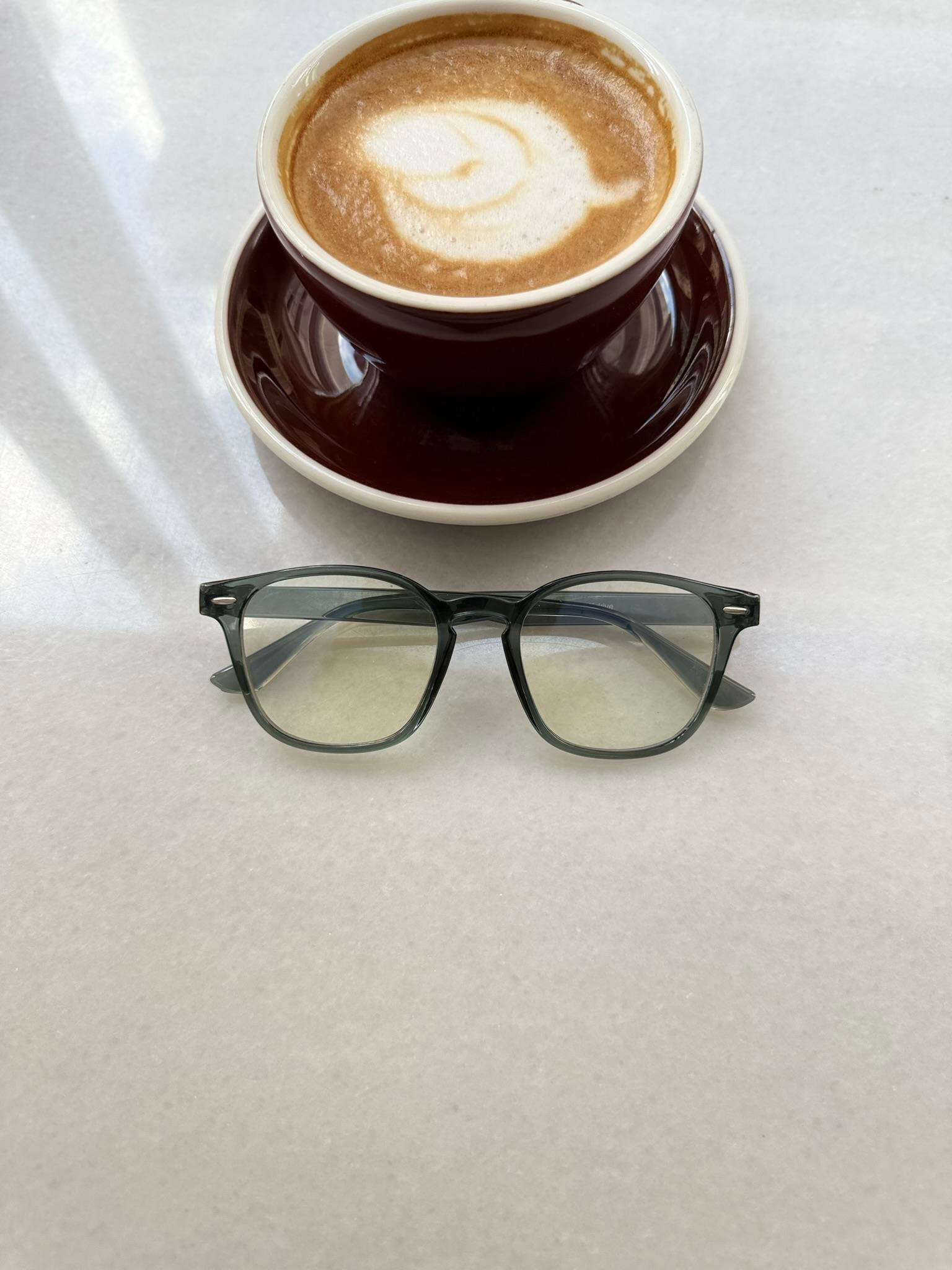 Olive Vision Yeşil Çerçeveli Şeffaf CamGözlük - Yeşil