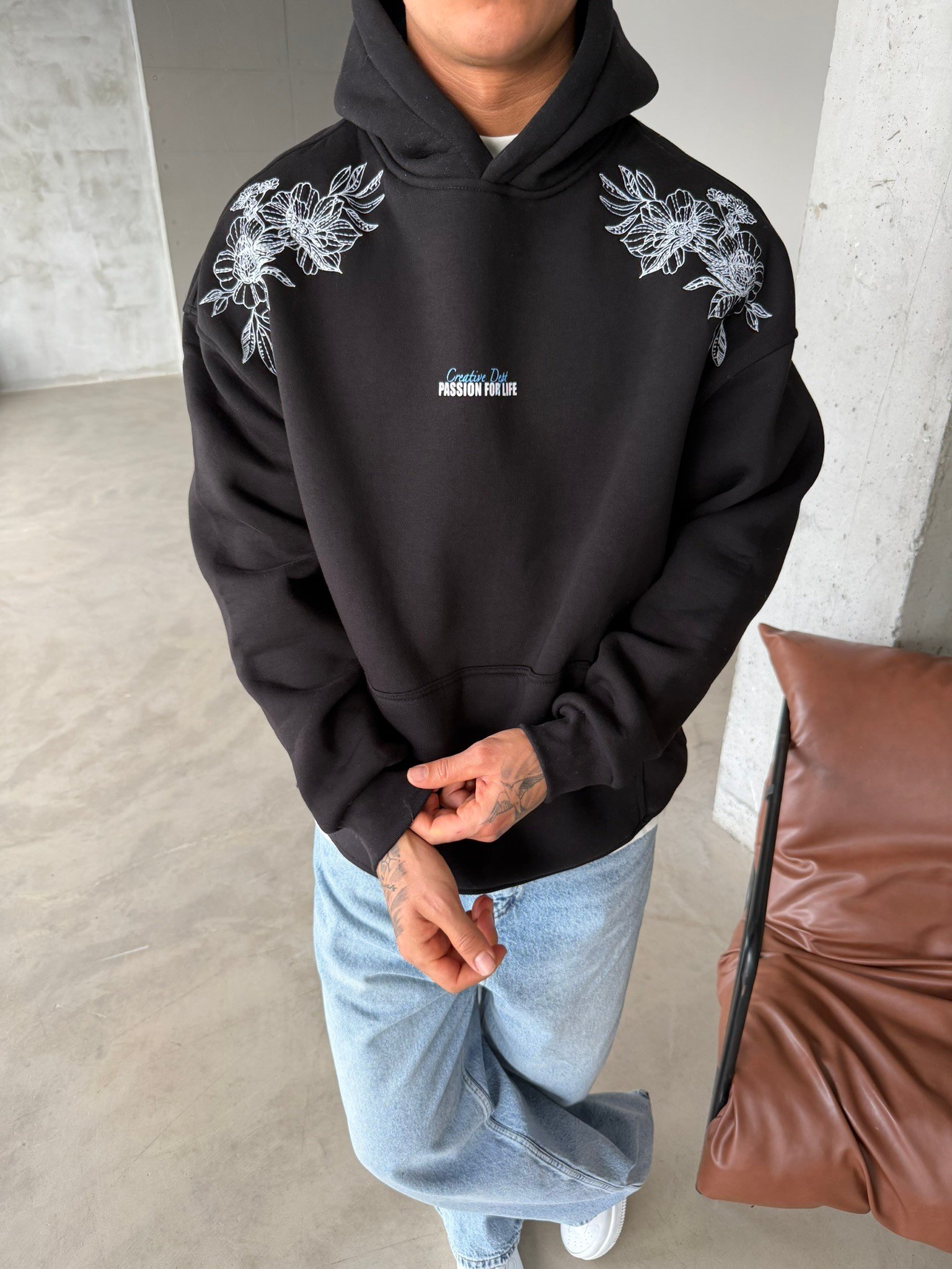 Passion  For Life Sweatshirt - Siyah