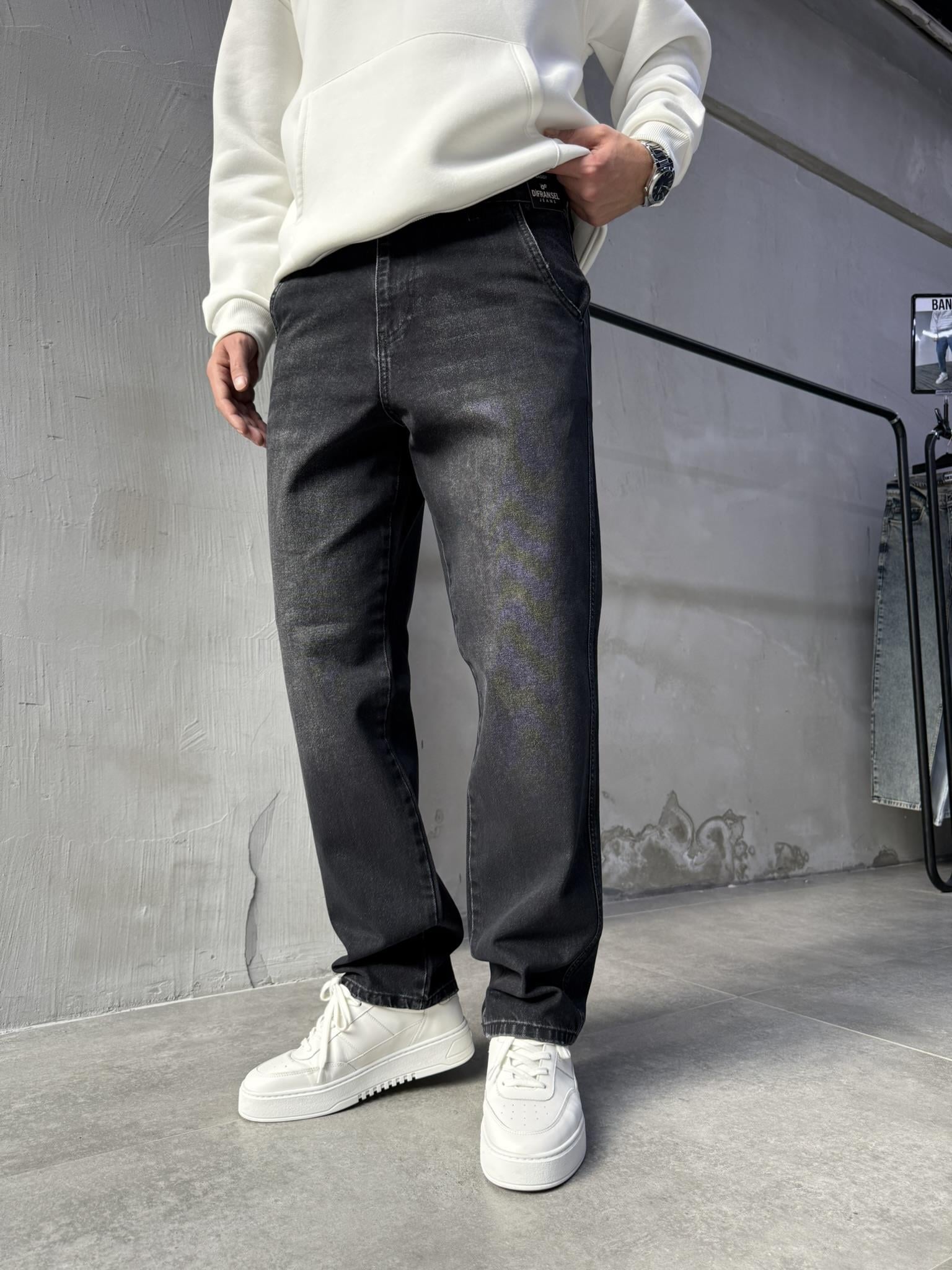 Paul K5 Geniş Cep Baggy Jean Pantolon SİYAH