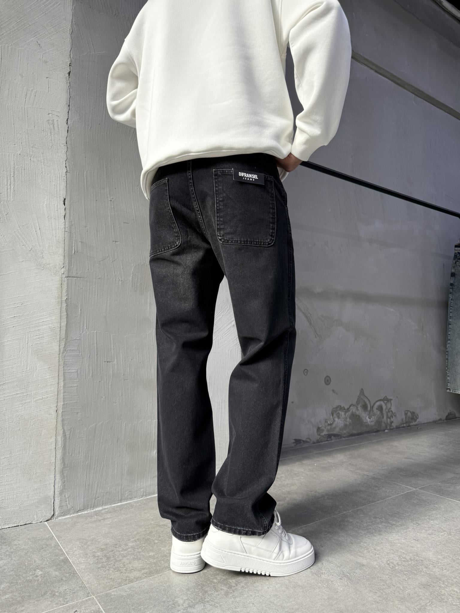 Paul K5 Geniş Cep Baggy Jean Pantolon SİYAH