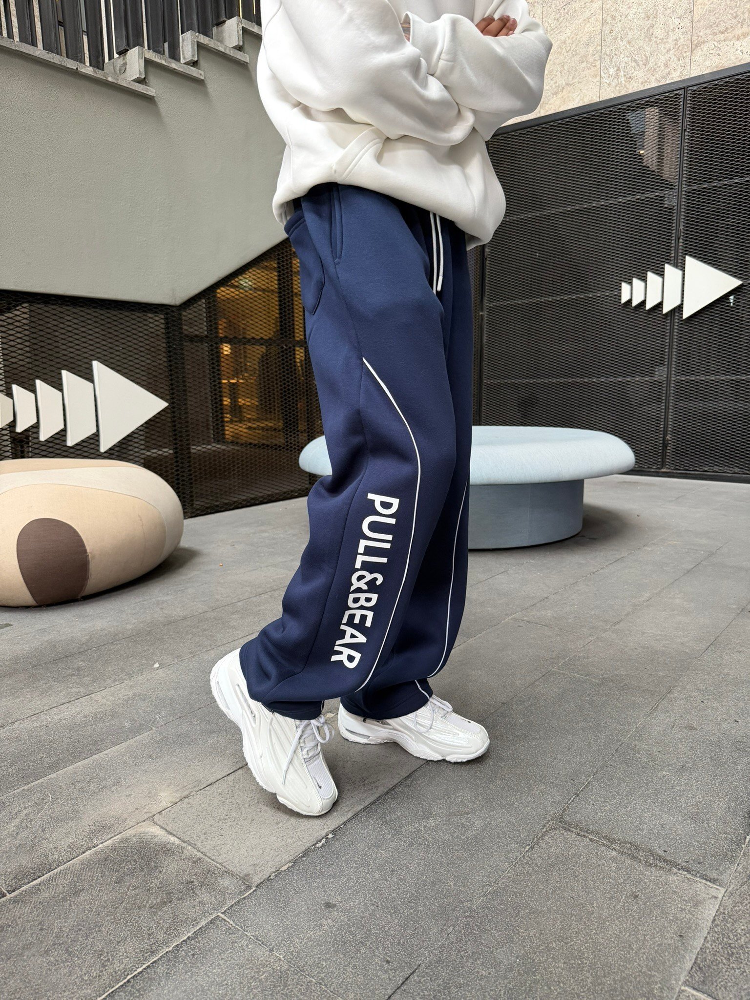 P&B Detaylı Baggy Premium Eşofman - İndigo