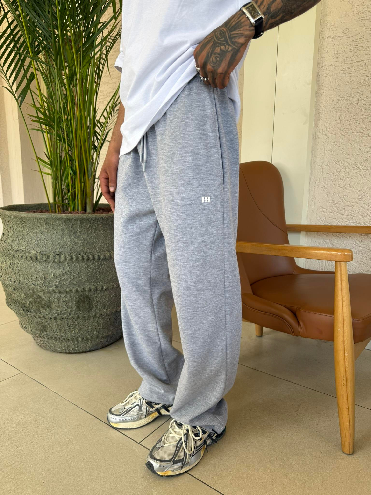 P&B Lastikli  Baggy Eşofman - Gri