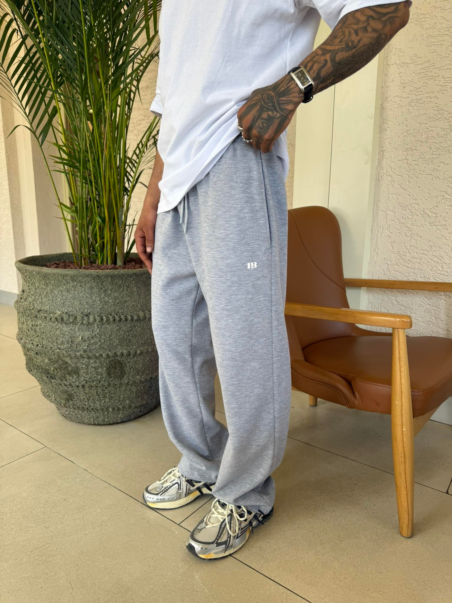 P&B Lastikli  Baggy Eşofman - Gri