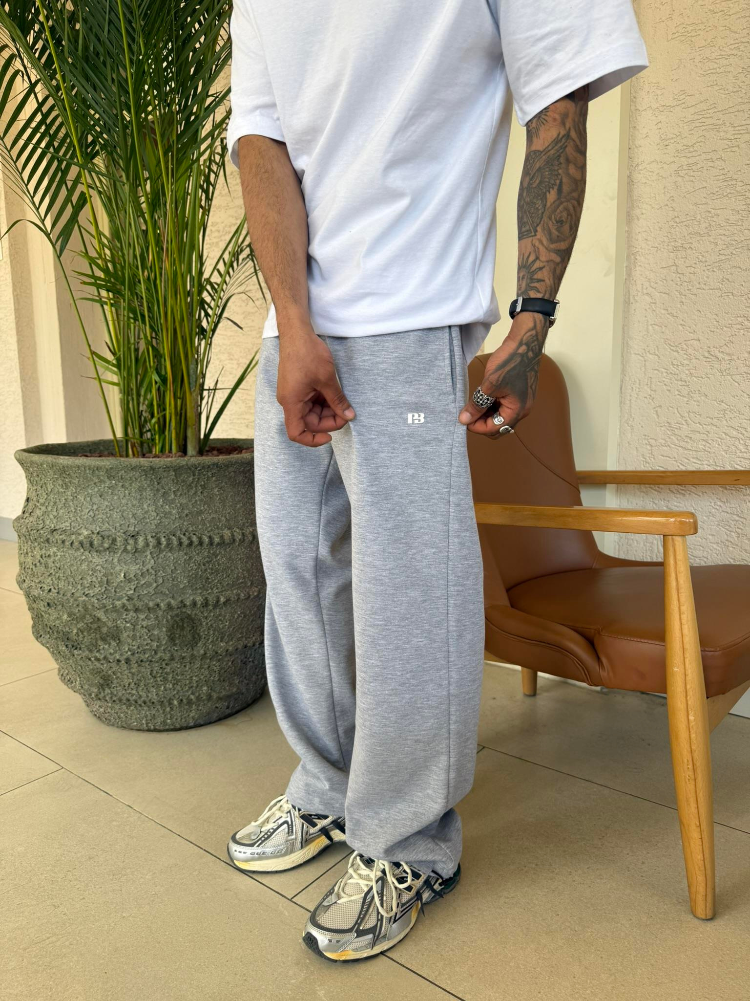 P&B Lastikli  Baggy Eşofman - Gri