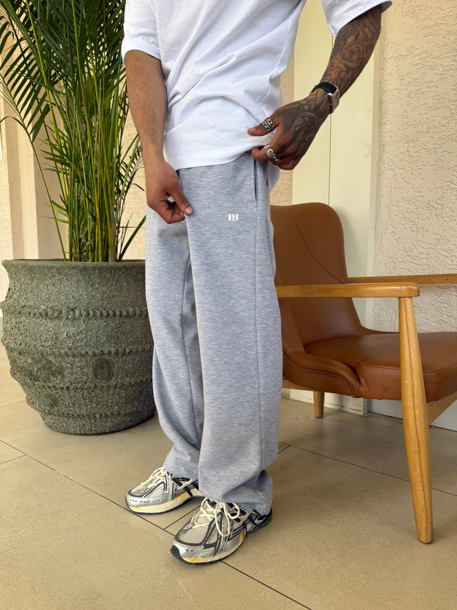 P&B Lastikli  Baggy Eşofman - Gri