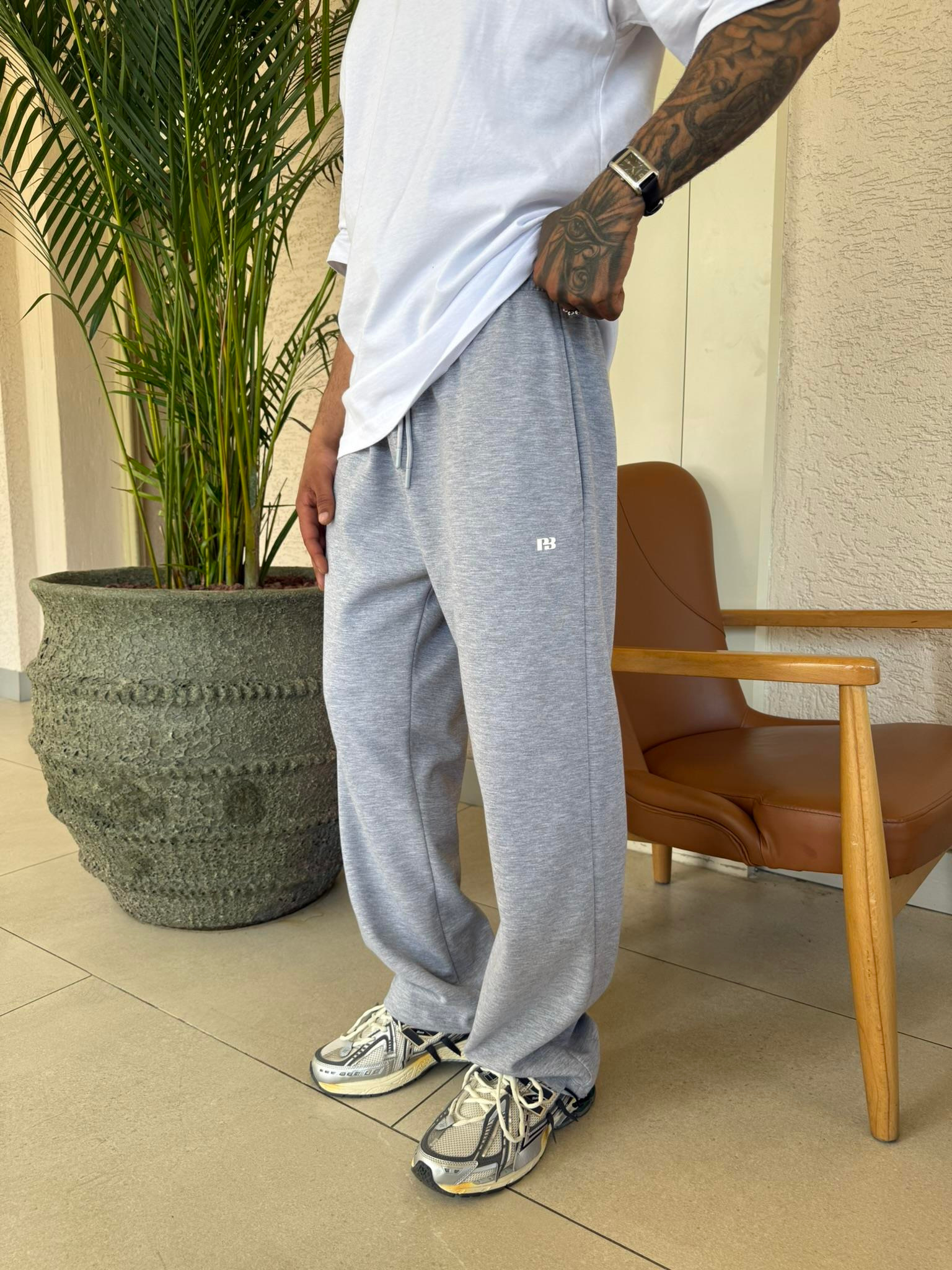 P&B Lastikli  Baggy Eşofman - Gri