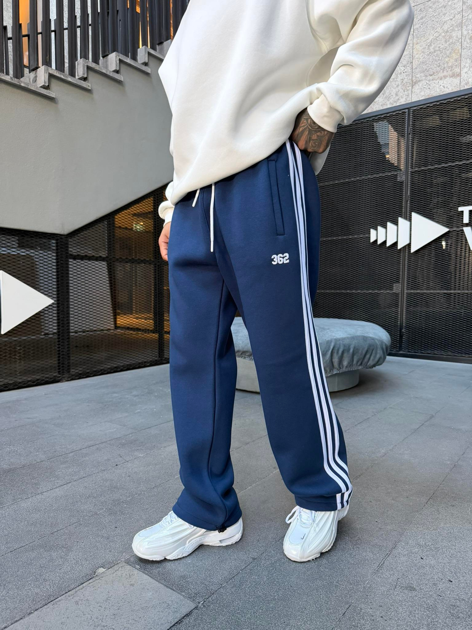 Premium 362 Şeritli Baggy Eşofman - İndigo