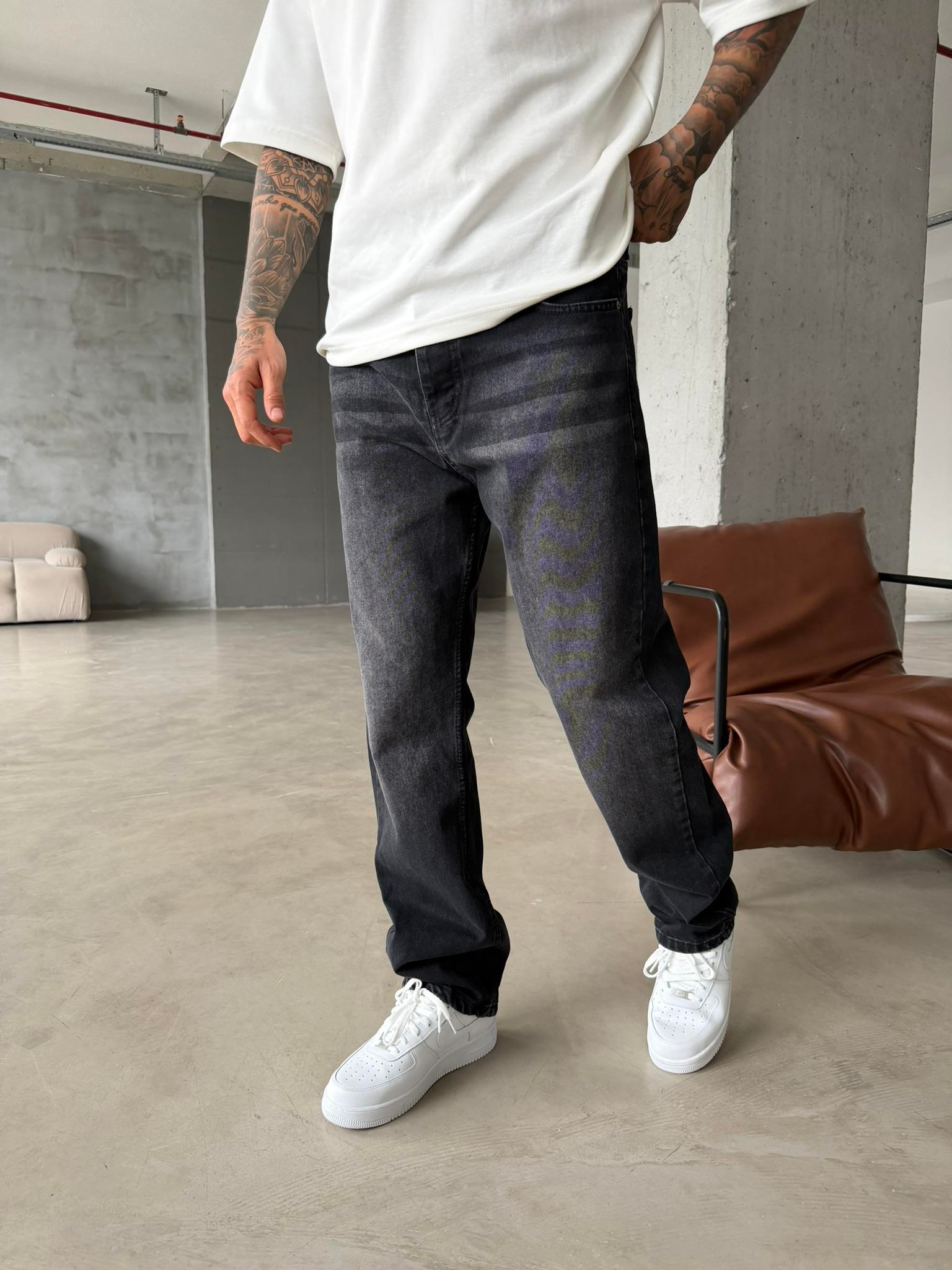 Premium Baggy Fit Pantolon - Siyah