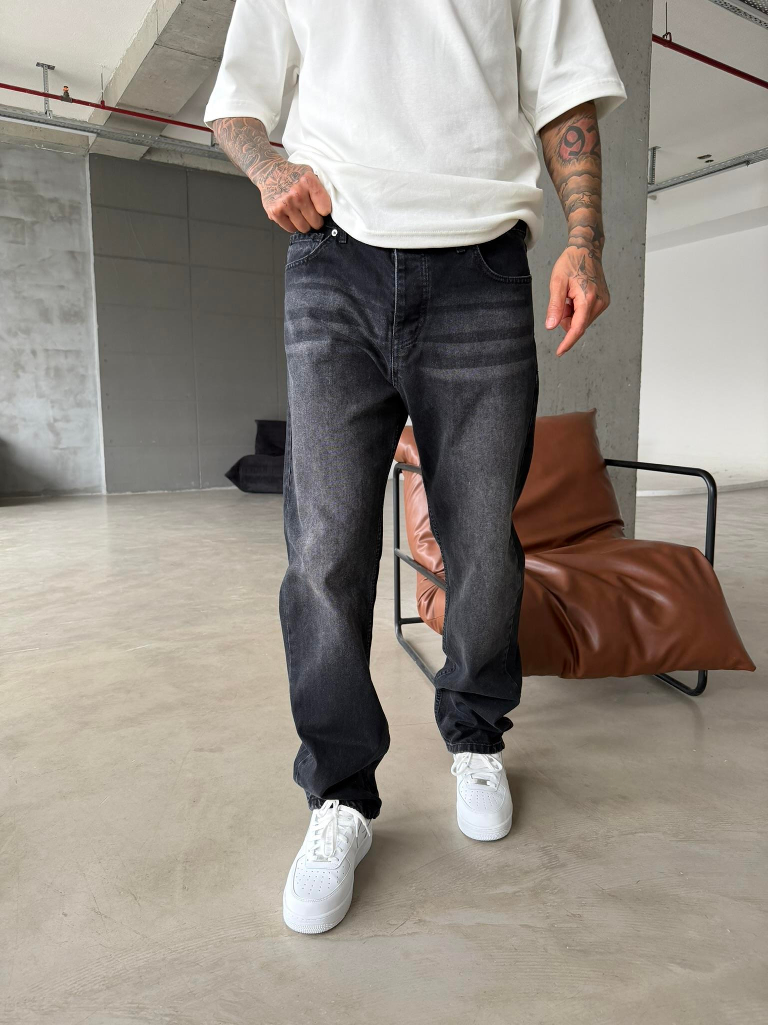 Premium Baggy Fit Pantolon - Siyah